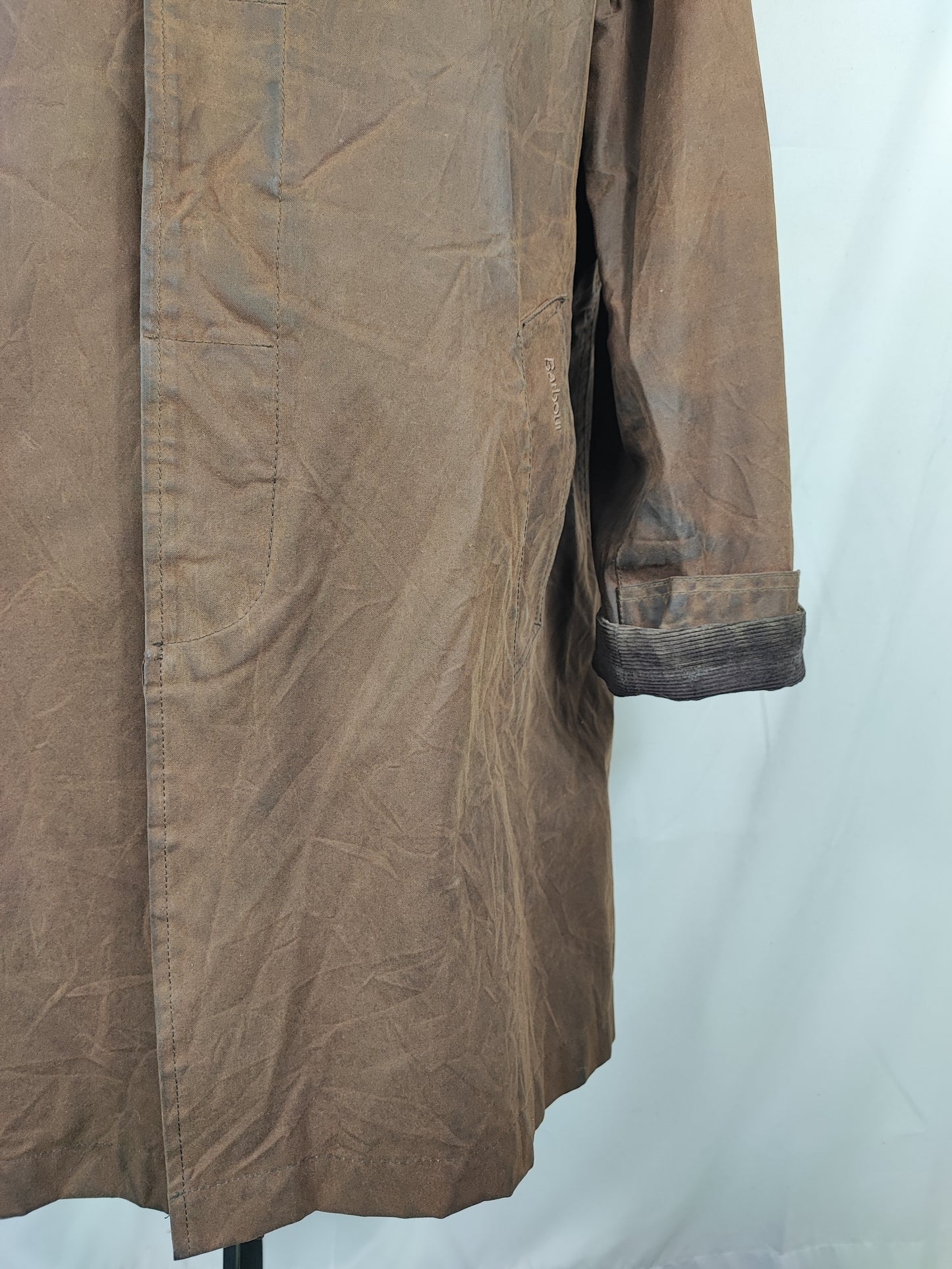 Cappotto Barbour uomo Merton mac marrone XL - Man Merton brown wax trench coat size XLarge