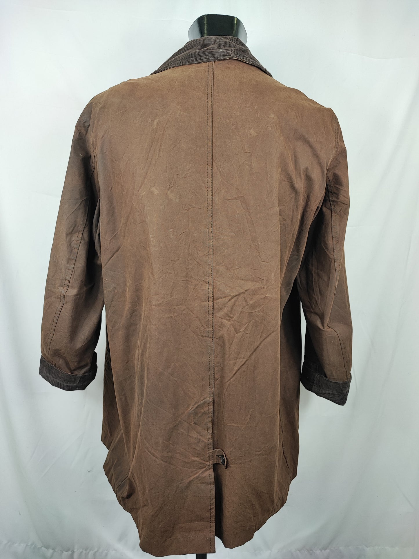 Cappotto Barbour uomo Merton mac marrone XL - Man Merton brown wax trench coat size XLarge