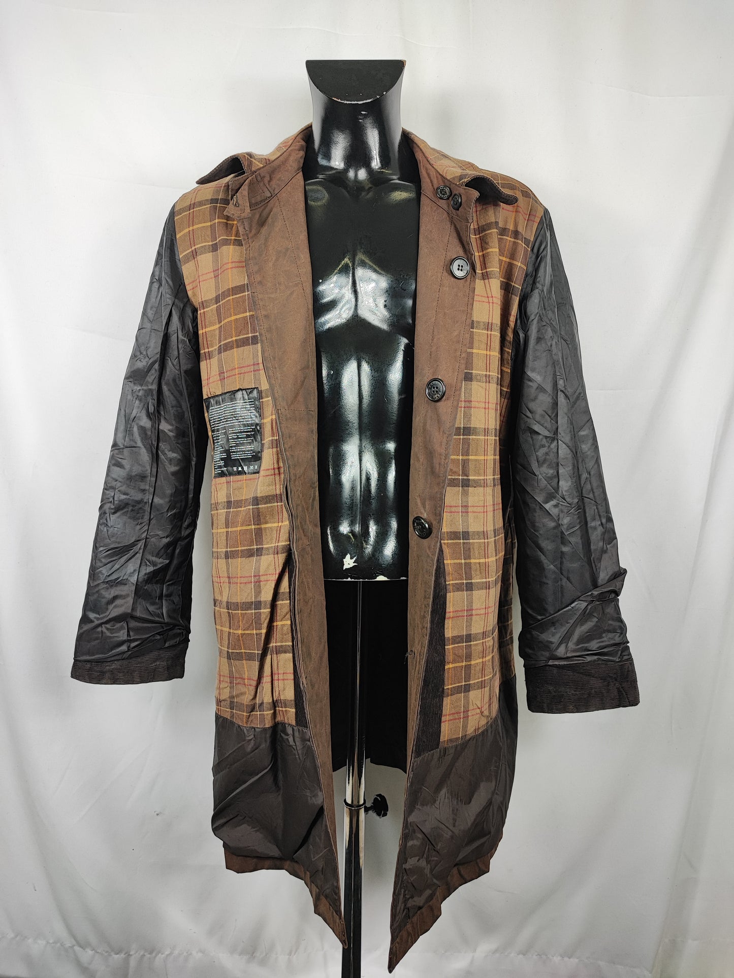 Cappotto Barbour uomo Merton mac marrone XL - Man Merton brown wax trench coat size XLarge