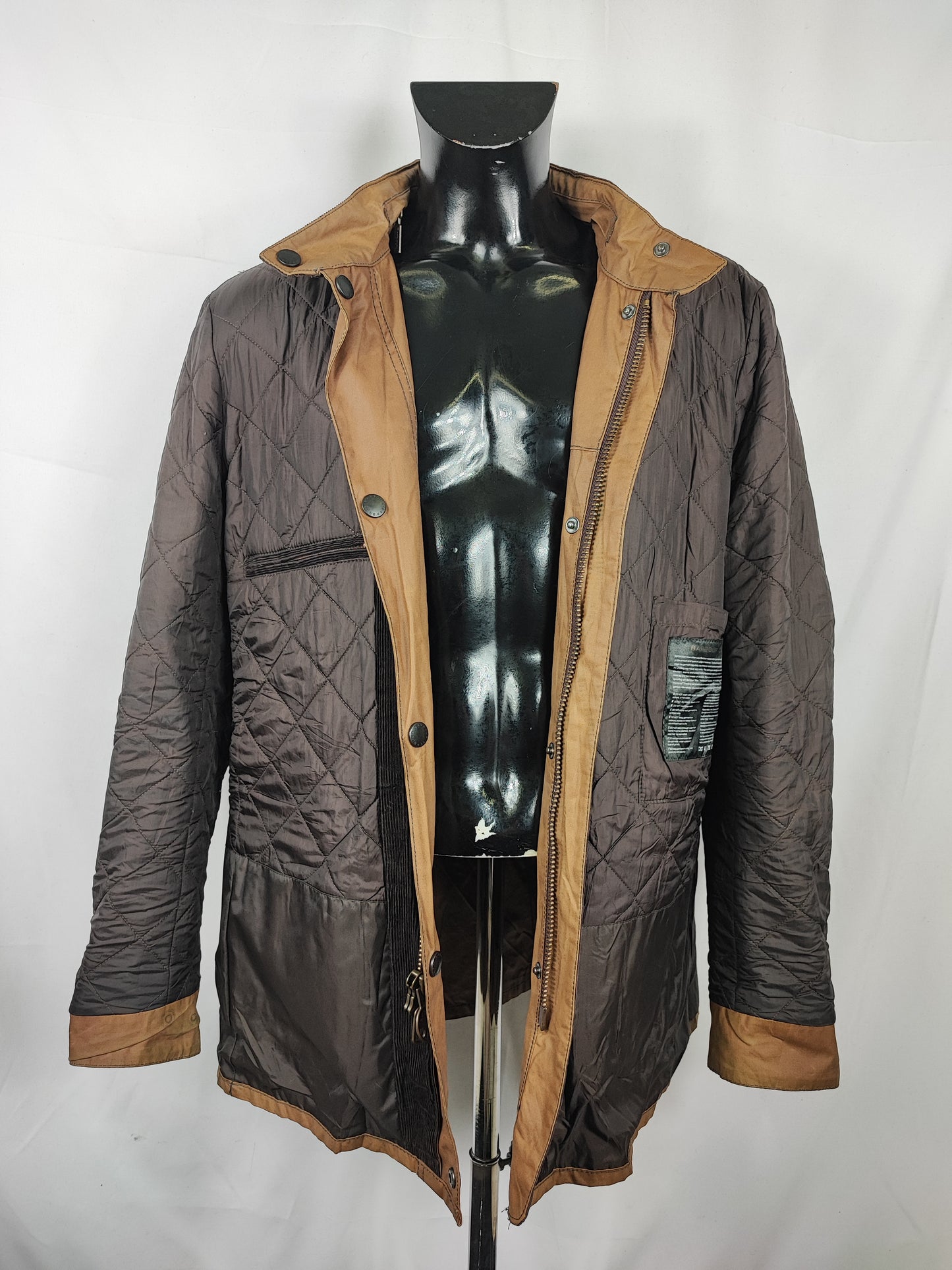 Barbour Giacca Uomo SMU Corbridge Beige XXL Man Sandstone Waxed Corbridge Jacket 2xl