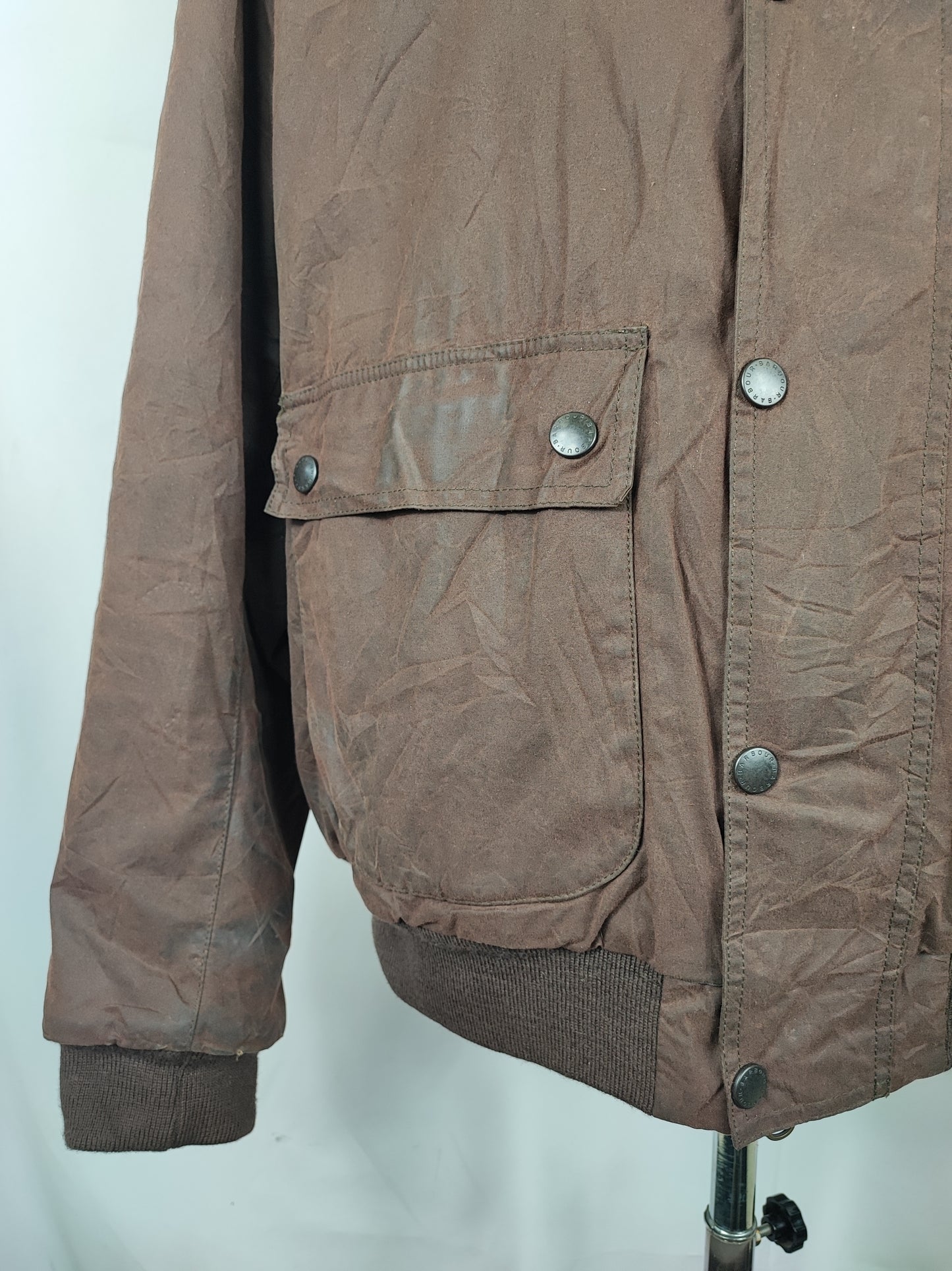 Barbour Giacca uomo Wax Flyer Jacket XXLarge Marrone Man Brown Wax Flyer Jacket Size XXL