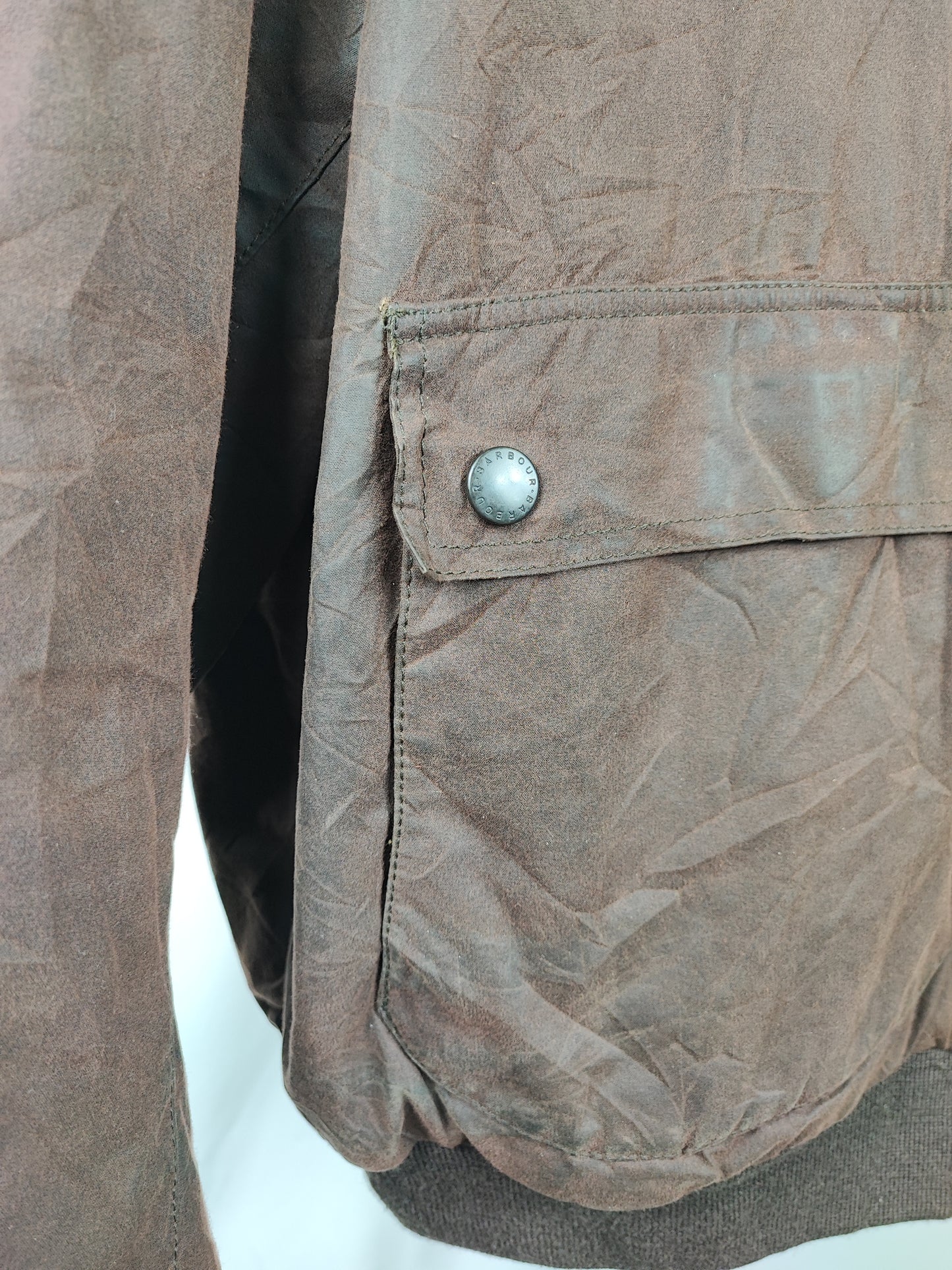 Barbour Giacca uomo Wax Flyer Jacket XXLarge Marrone Man Brown Wax Flyer Jacket Size XXL