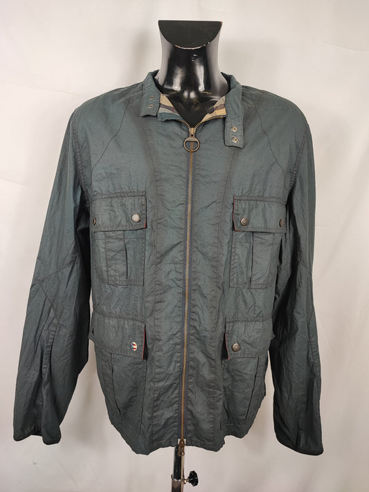Giacca Uomo Barbour Cerata Blu Steve Mc Queen XXLarge Navy Man Britt Casual Jacket size 2xl