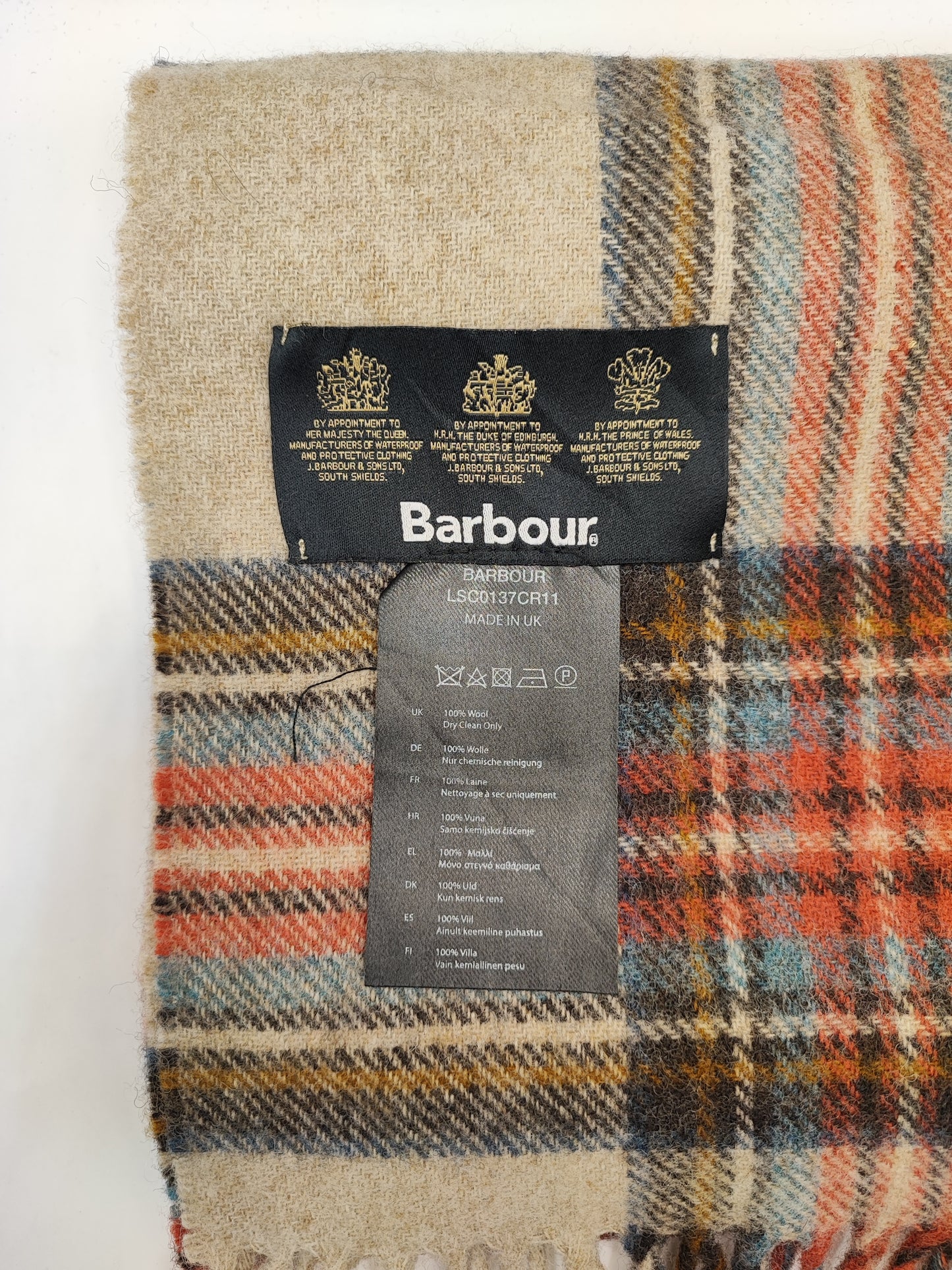 Sciarpa Barbour in lana
