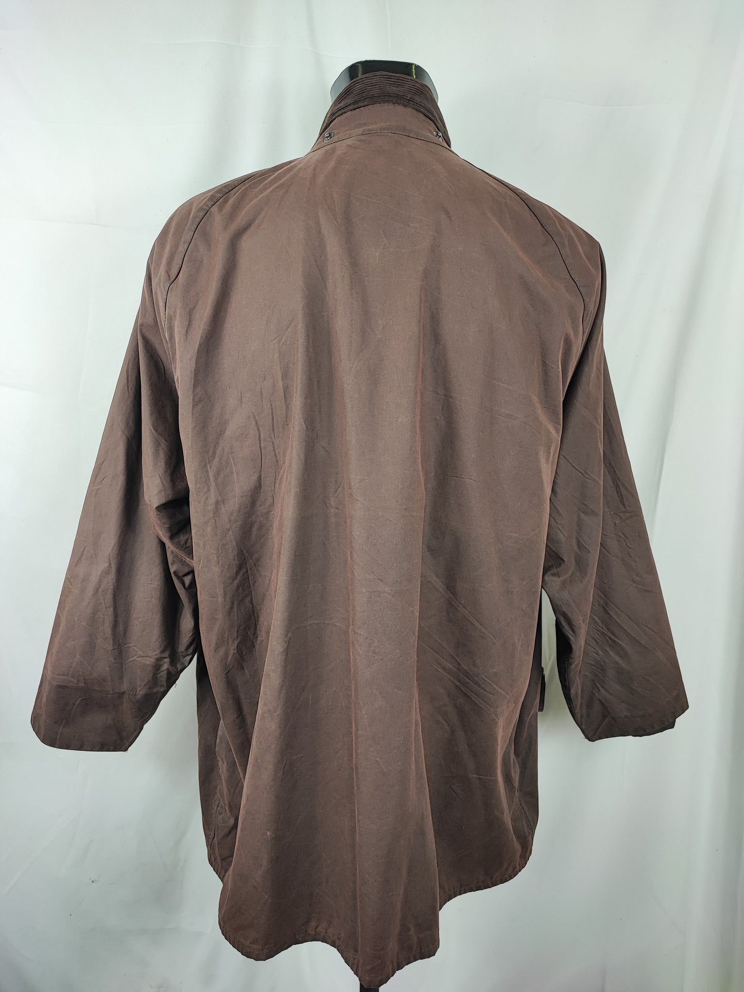 Barbour Giacca Beaufort vintage marrone C50/127cm Man Brown Wax Beaufort jacket XXL