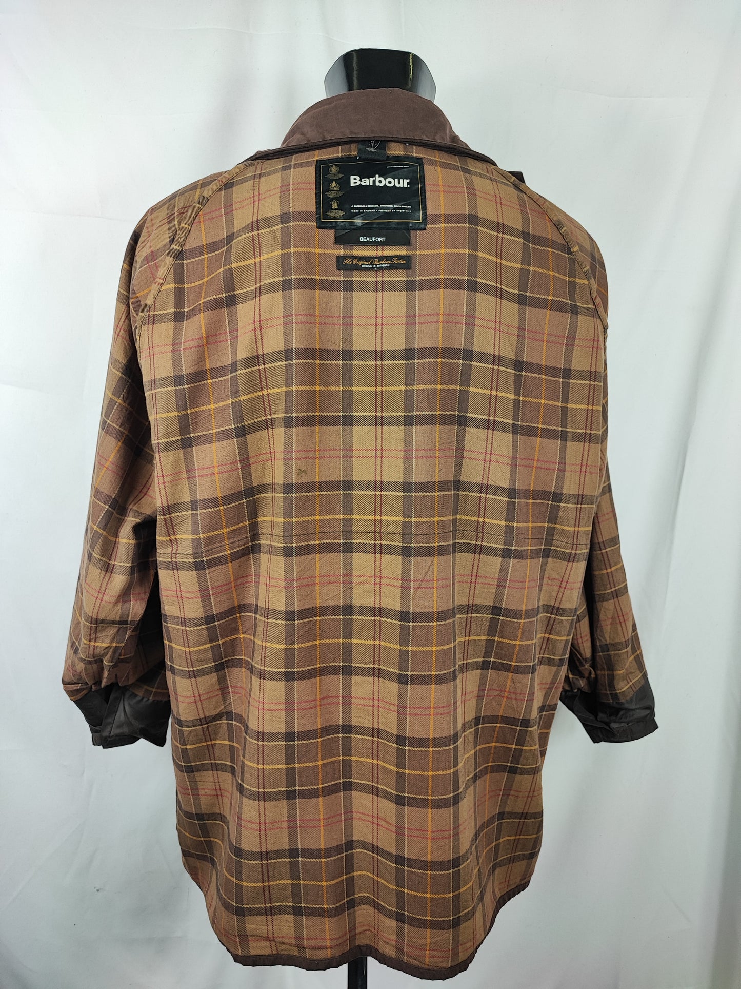 Barbour Giacca Beaufort vintage marrone C50/127cm Man Brown Wax Beaufort jacket XXL