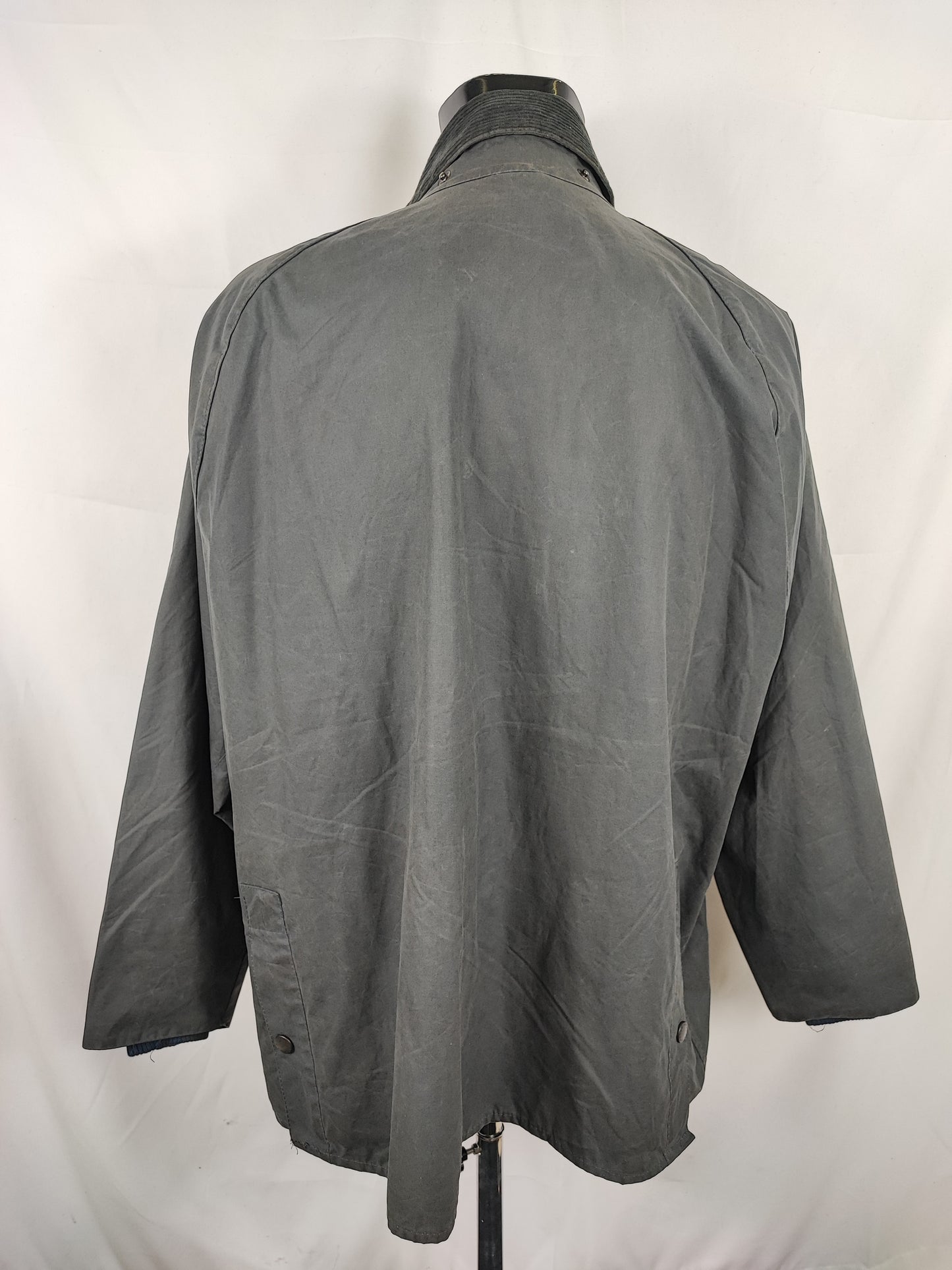 Barbour Bedale Uomo Vintage Blu C48/122cm Man Bedale waxed Navy jacket Size XL comoda