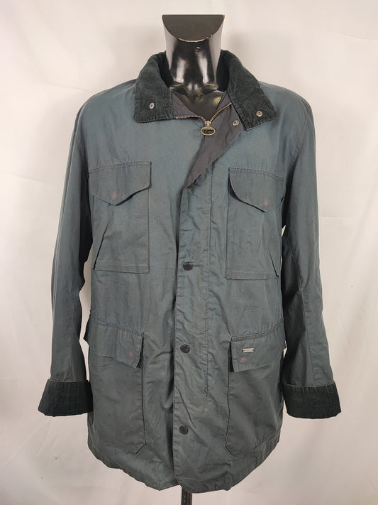 Giacca Uomo Barbour Cerata Blu Uomo XXLarge Navy Man Light Sapper Jacket Size 2xL