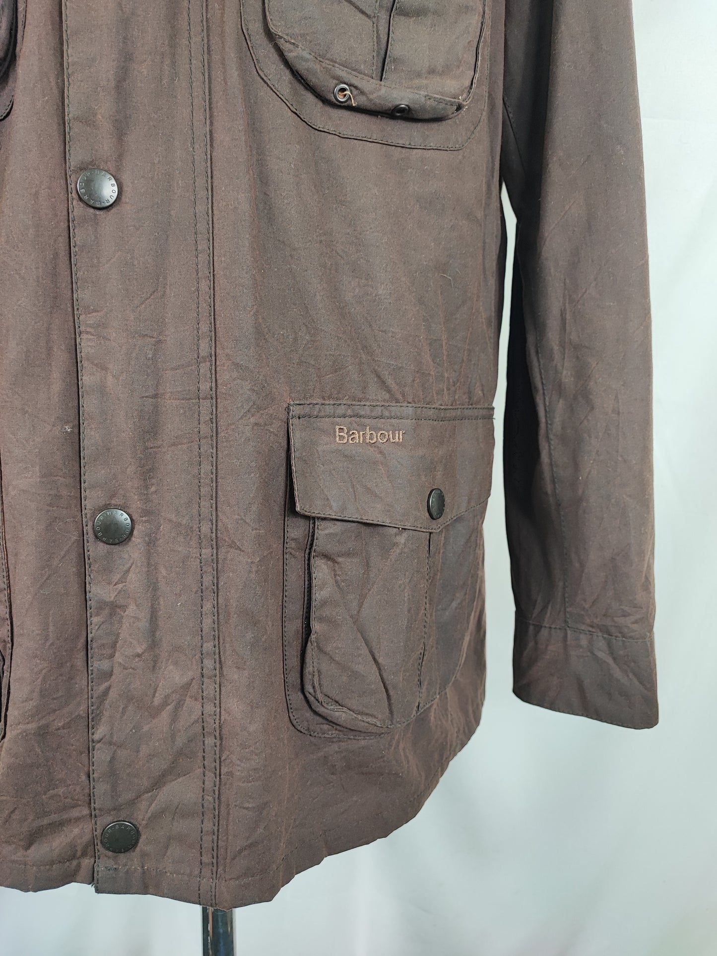 Barbour Giacca Uomo Corbridge marrone XXL Man Brown Waxed Corbridge Jacket XXLarge