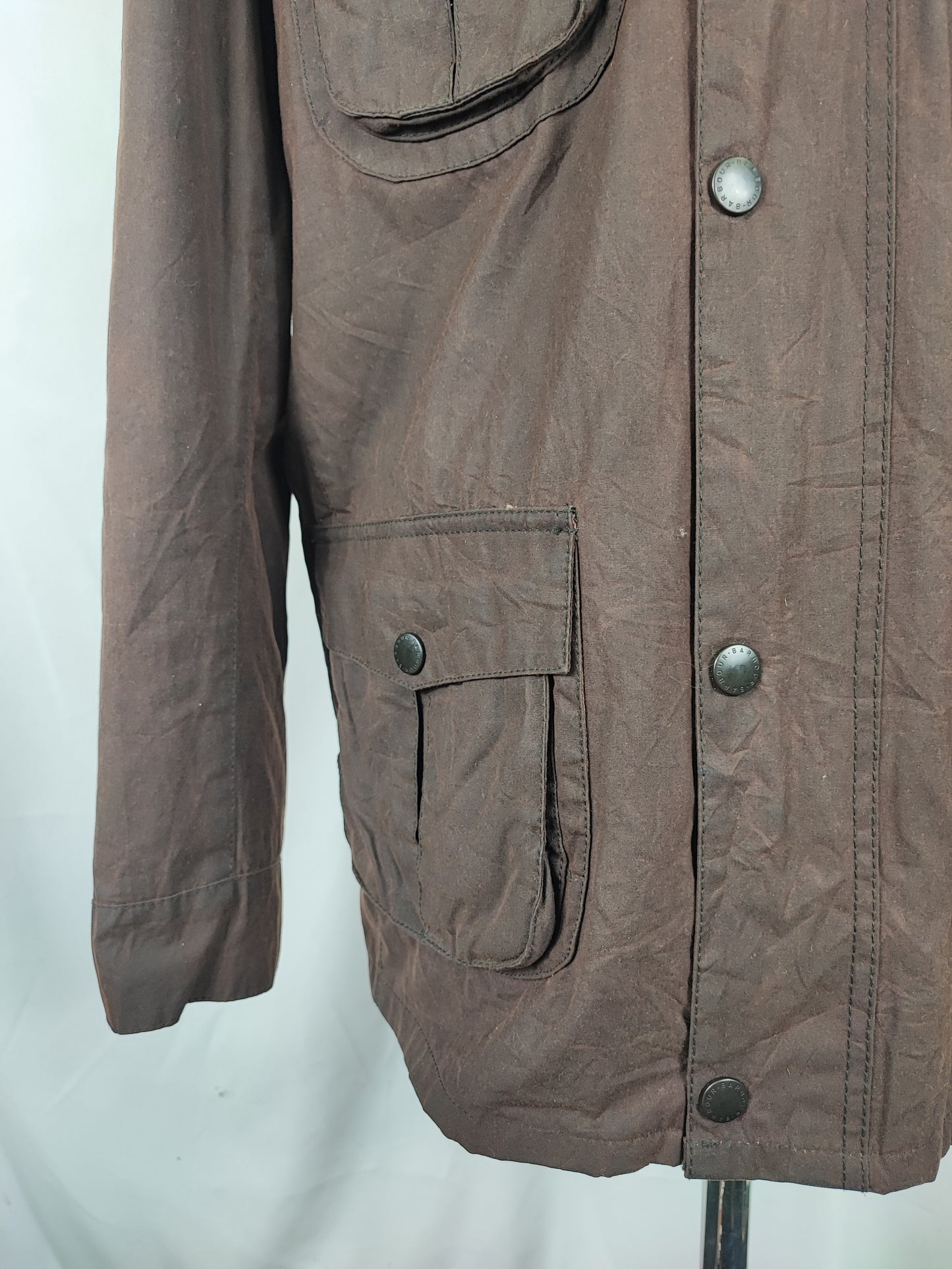 Barbour Giacca Uomo Corbridge marrone XXL Man Brown Waxed Corbridge Jacket XXLarge