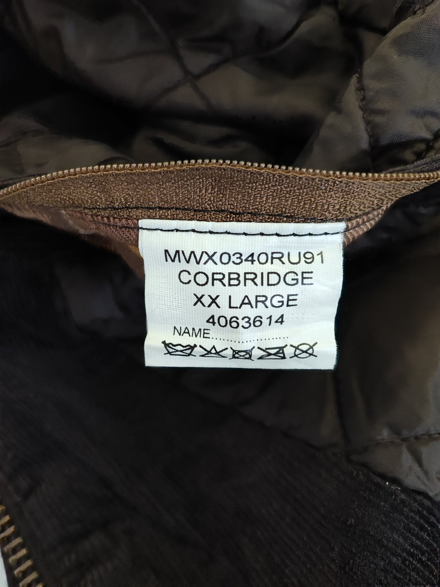 Barbour Giacca Uomo Corbridge marrone XXL Man Brown Waxed Corbridge Jacket XXLarge