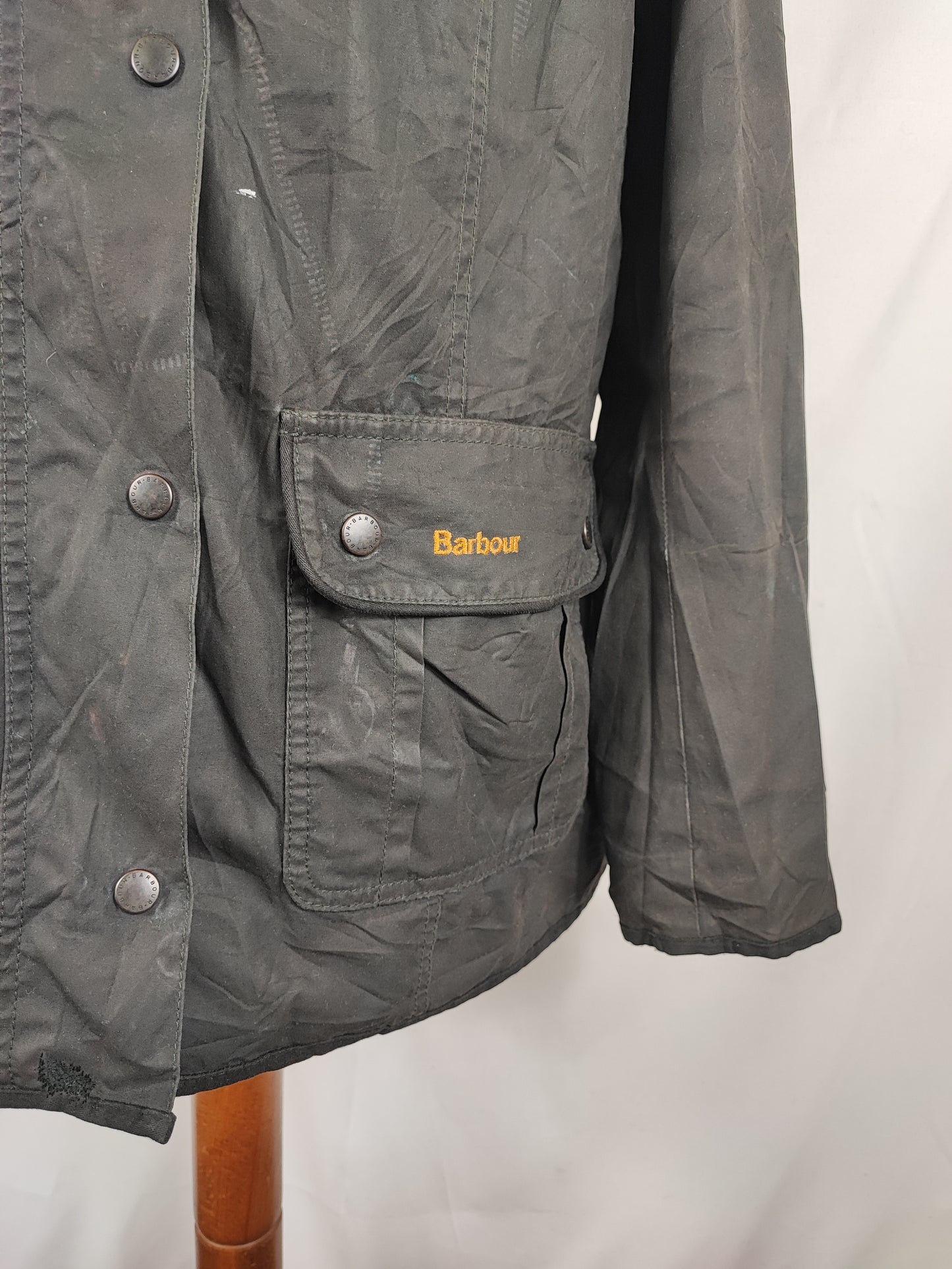 Giacca Barbour corta unisex nero Kate liberty jacket Tg.48 - Black Unisex Wax Kate jacket size uk18