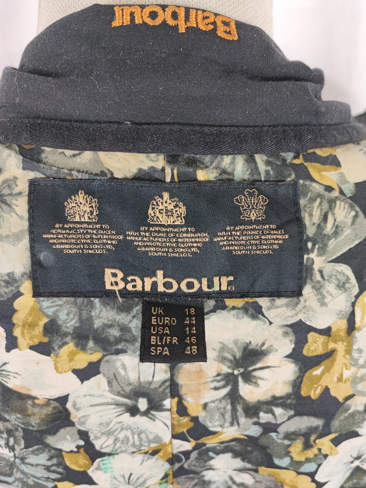 Giacca Barbour corta unisex nero Kate liberty jacket Tg.48 - Black Unisex Wax Kate jacket size uk18