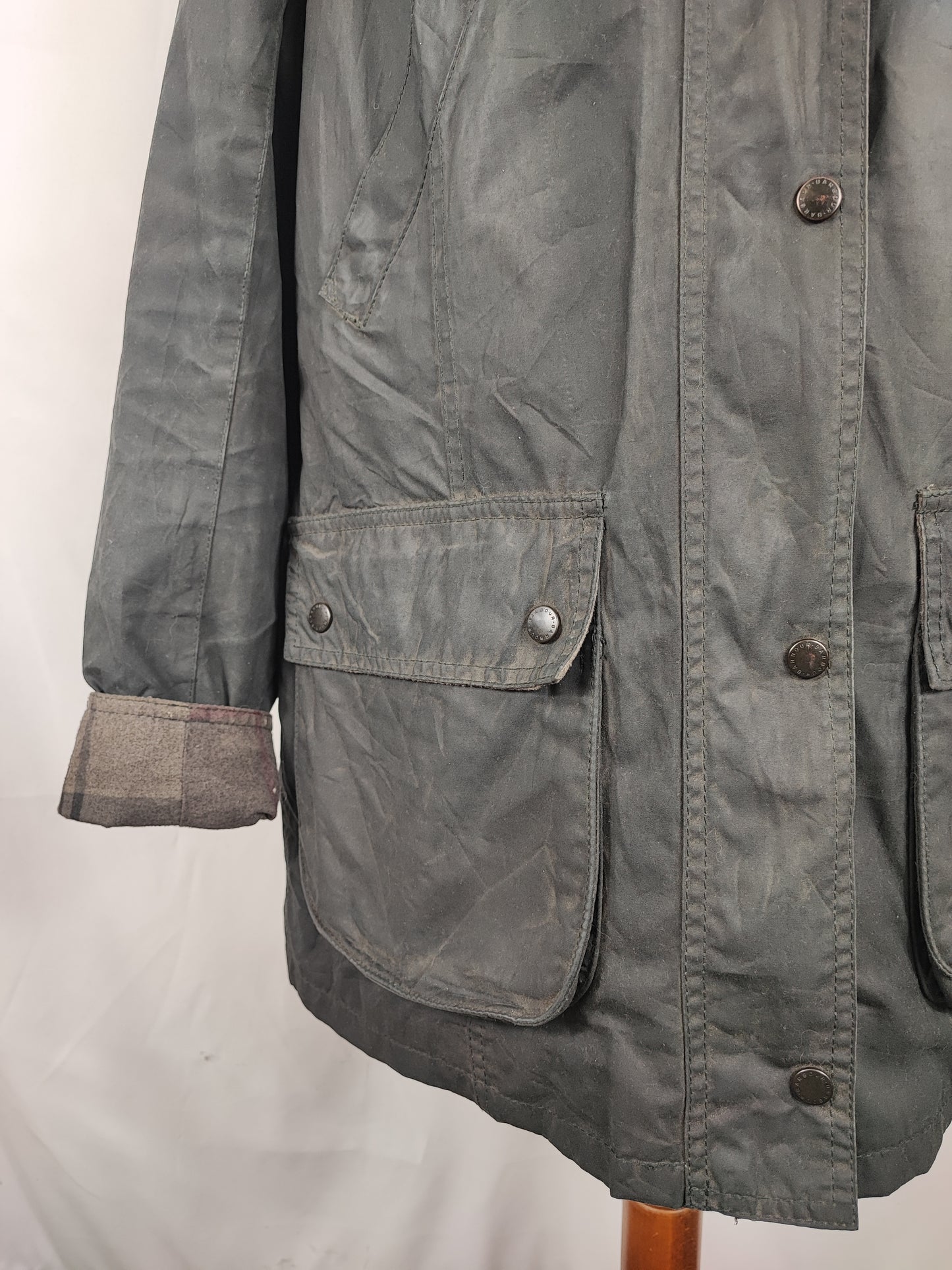 Giacca Barbour Vintage Straiton Nero Uk18 tg.46 ita - Black Straiton Jacket size Uk18