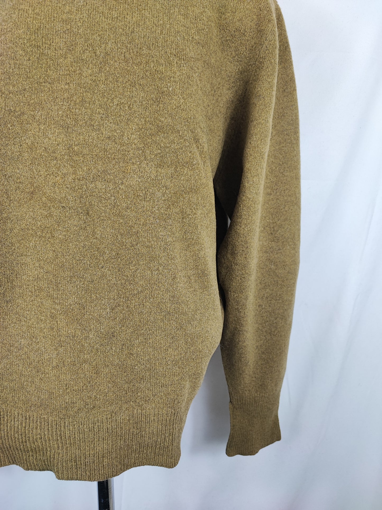Maglione Barbour da uomo in lana verde chiaro XLarge-Man Green Jumper Size XLarge