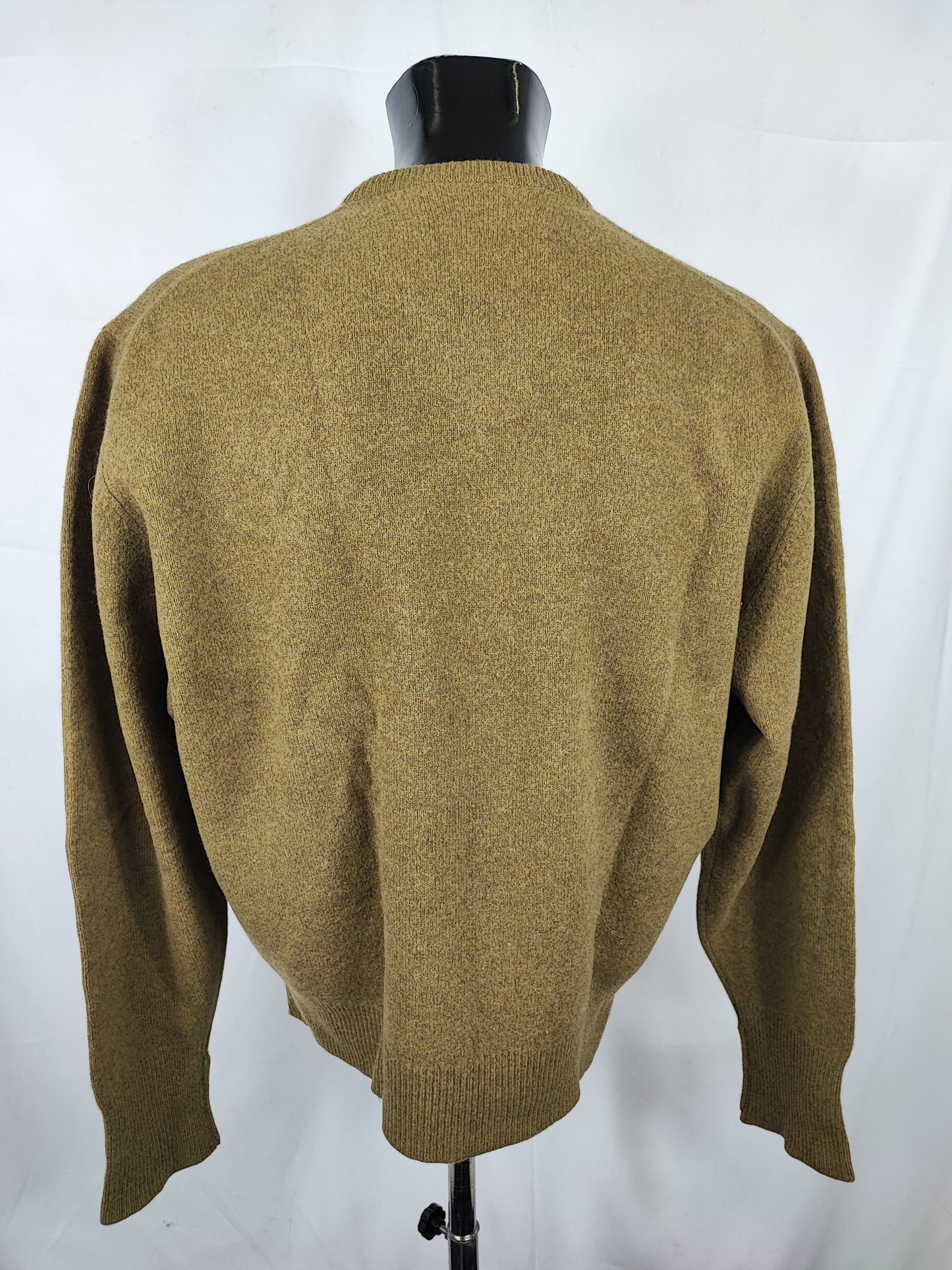 Maglione Barbour da uomo in lana verde chiaro XLarge-Man Green Jumper Size XLarge