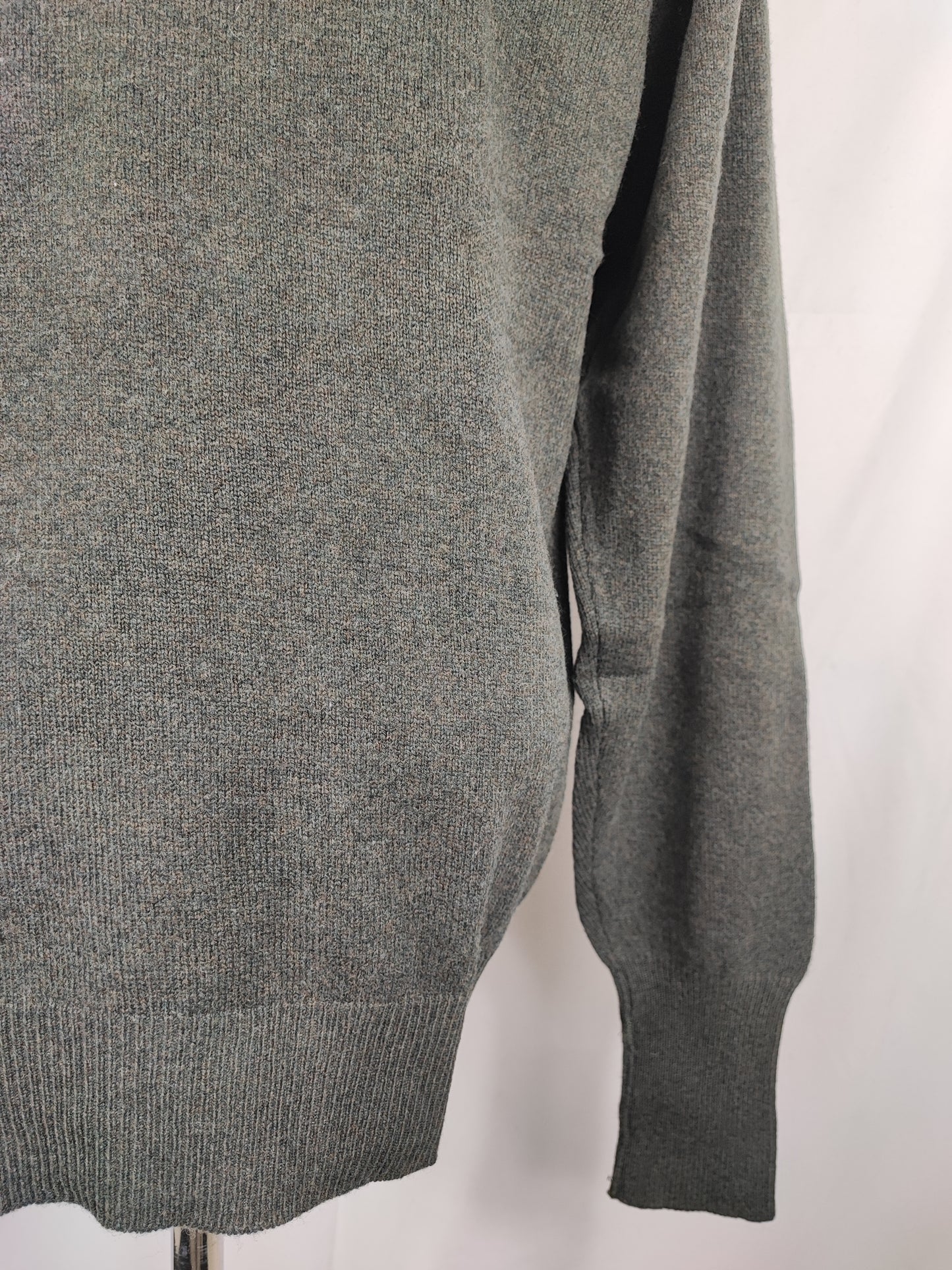 Maglione Barbour da uomo in lana verde scuro Large - Man Green Jumper Size Large