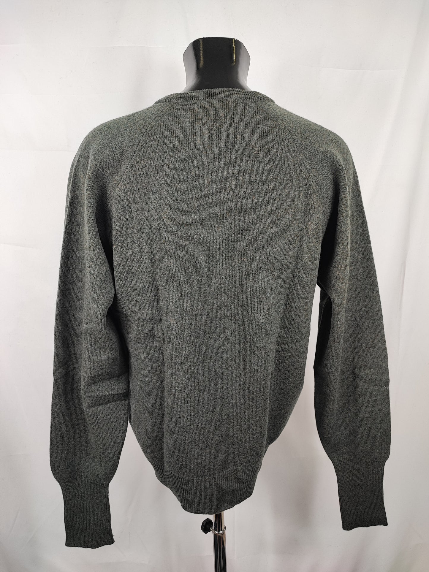 Maglione Barbour da uomo in lana verde scuro Large - Man Green Jumper Size Large