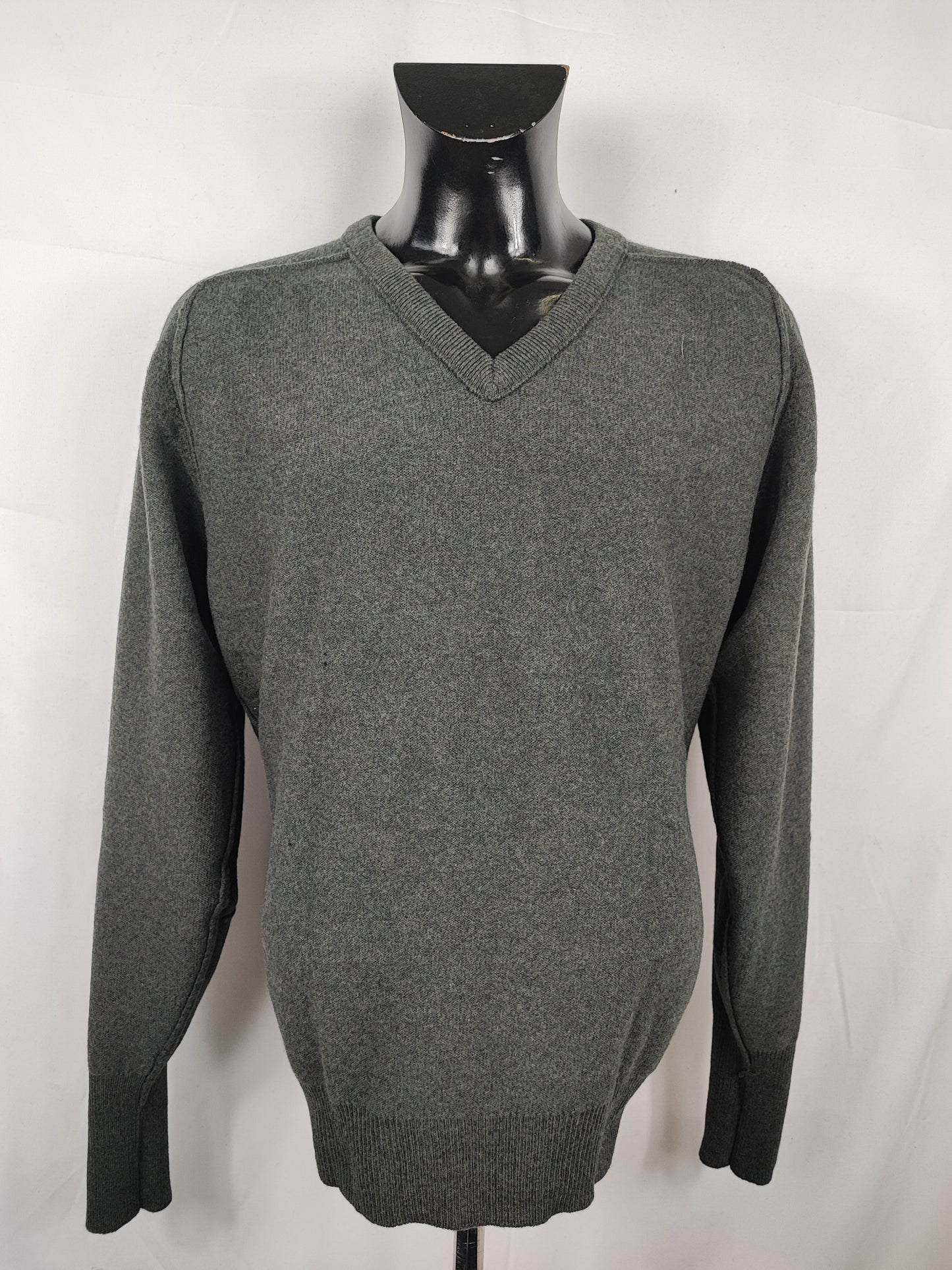 Maglione Barbour da uomo in lana verde scuro Large - Man Green Jumper Size Large