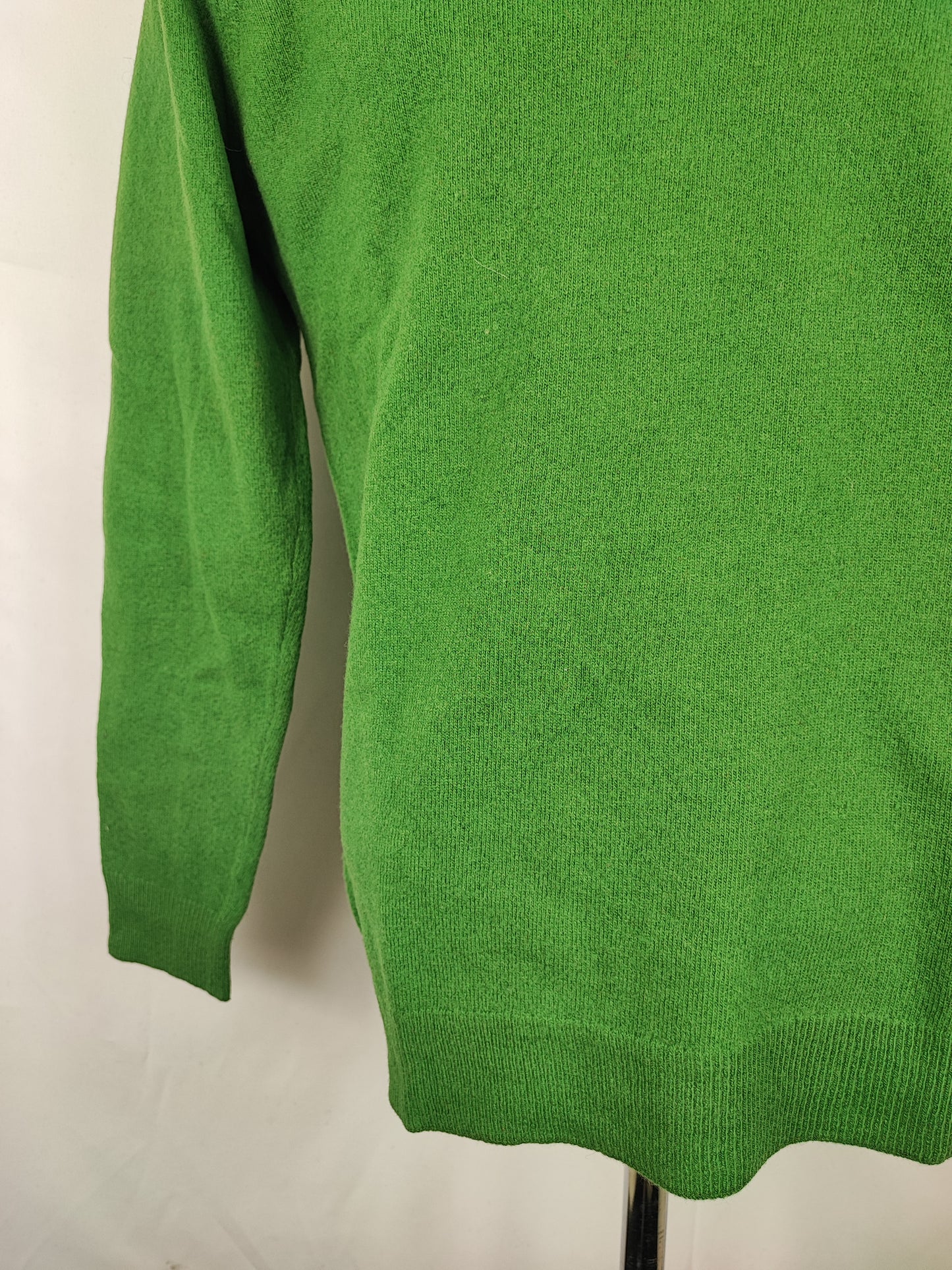 Maglione Barbour da uomo in lana verde Medium- Man Green Jumper Vneck Size Medium