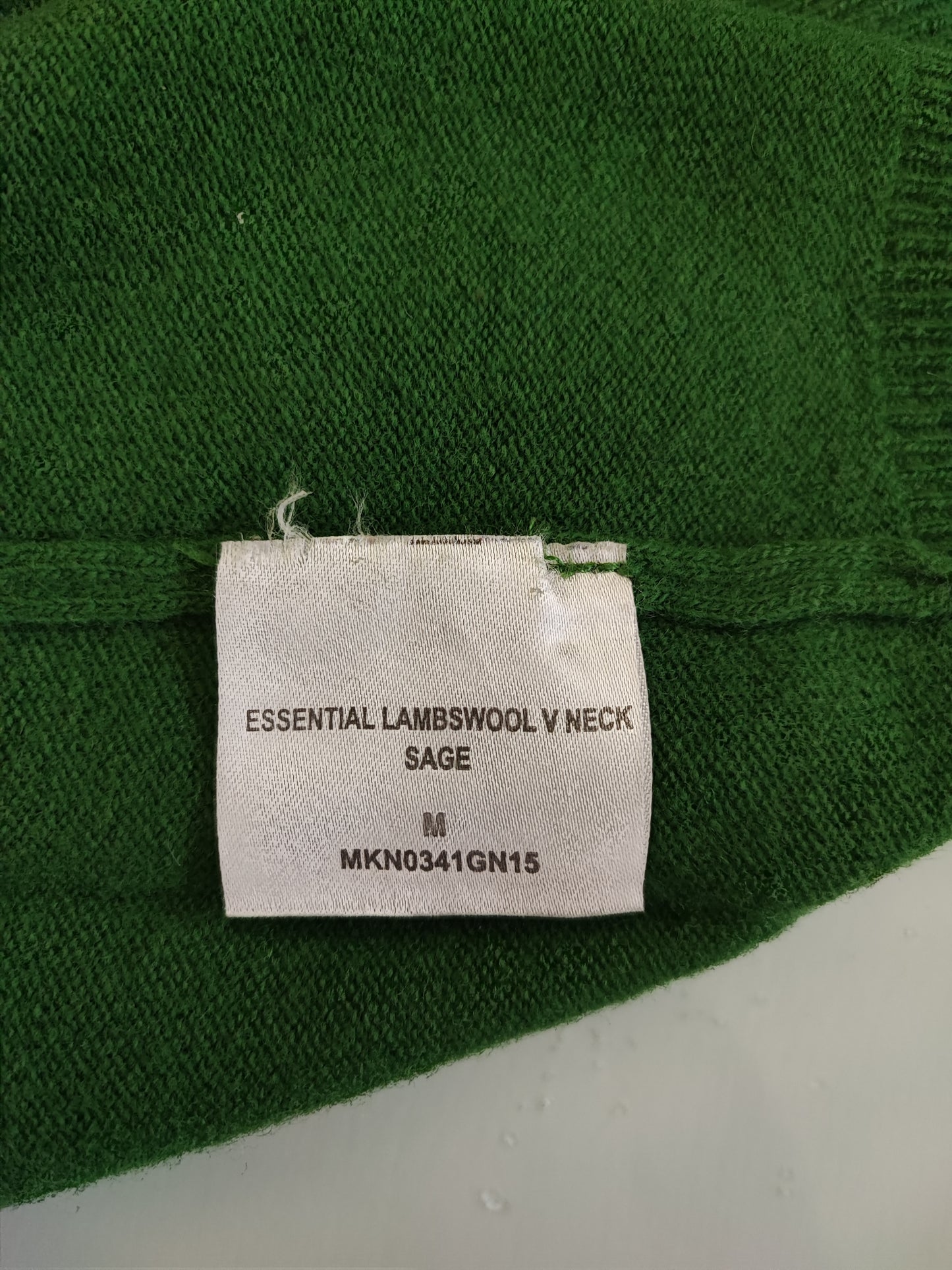 Maglione Barbour da uomo in lana verde Medium- Man Green Jumper Vneck Size Medium