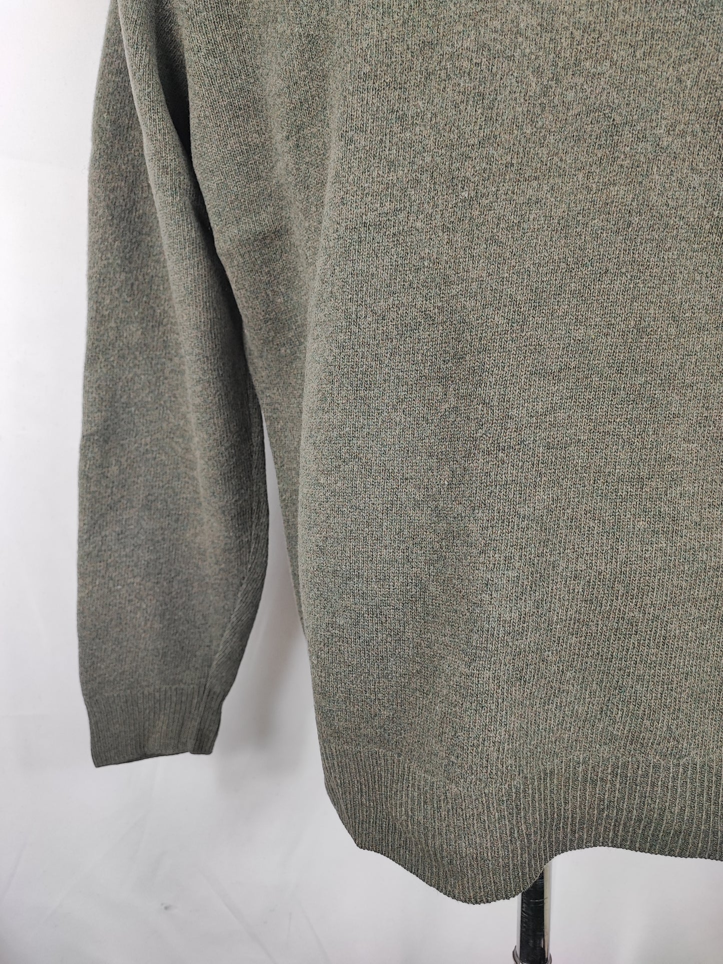Maglione Barbour da uomo in lana verde Large- Man Green Jumper Size Large