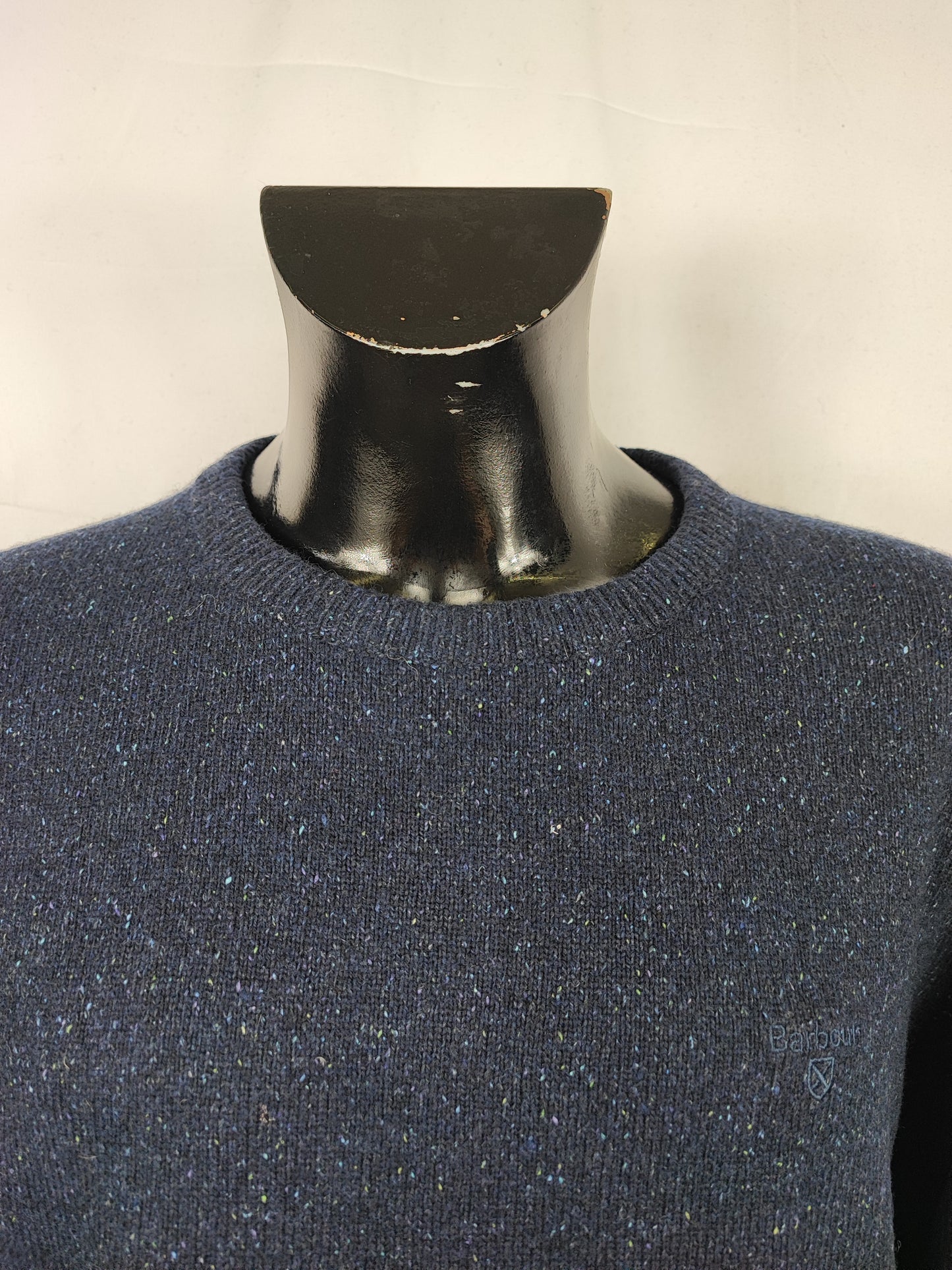 Maglione Barbour da uomo in lana blu XXLarge- Man Navy Jumper Size XXLarge