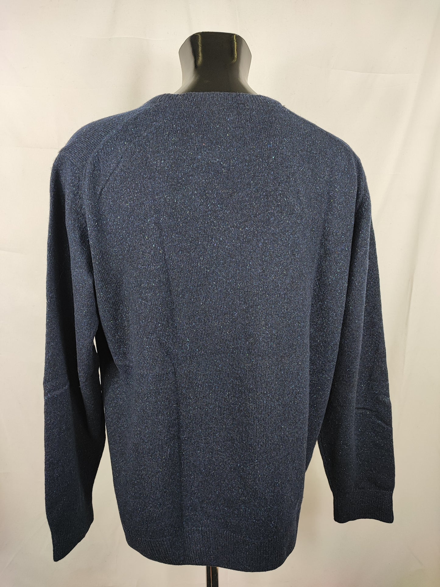 Maglione Barbour da uomo in lana blu XXLarge- Man Navy Jumper Size XXLarge