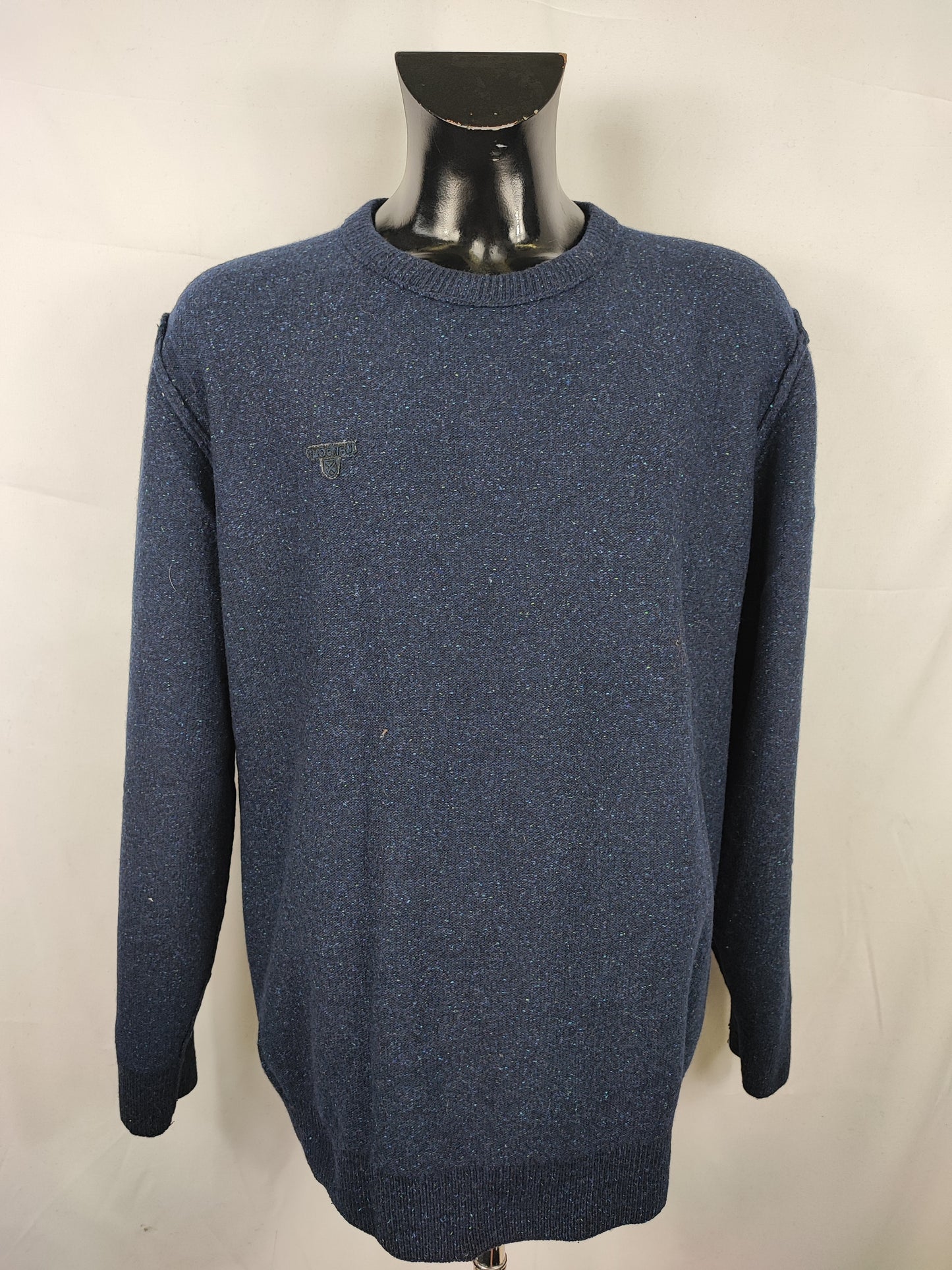 Maglione Barbour da uomo in lana blu XXLarge- Man Navy Jumper Size XXLarge