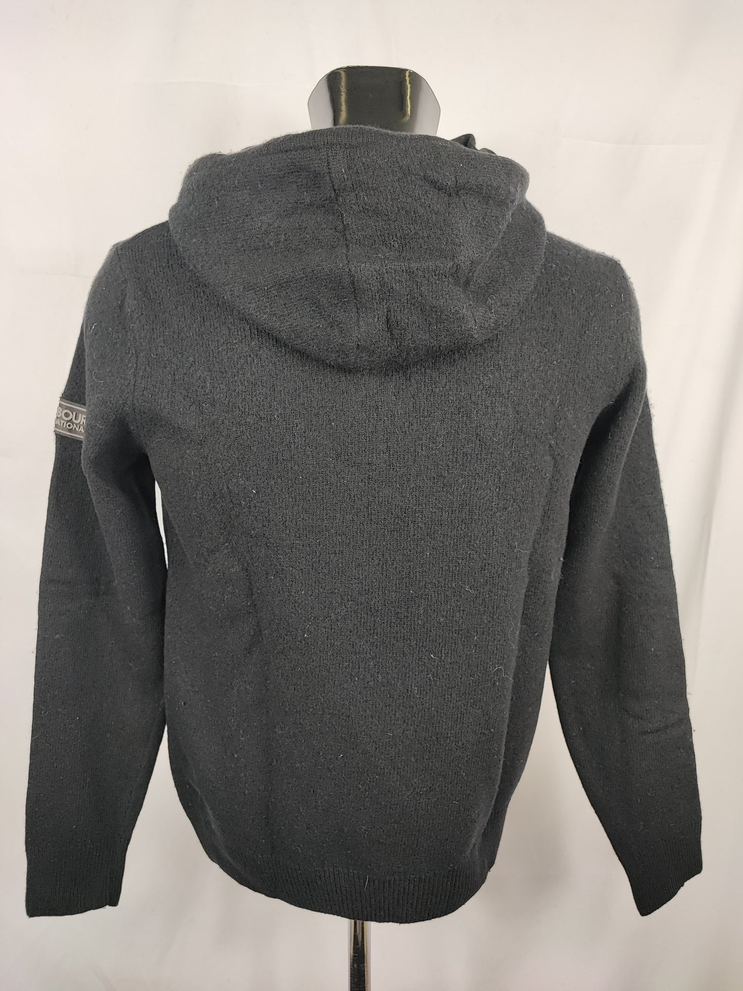 Maglione Barbour da uomo in lana nero Medium- Man Black Wool Jumper Size Medium