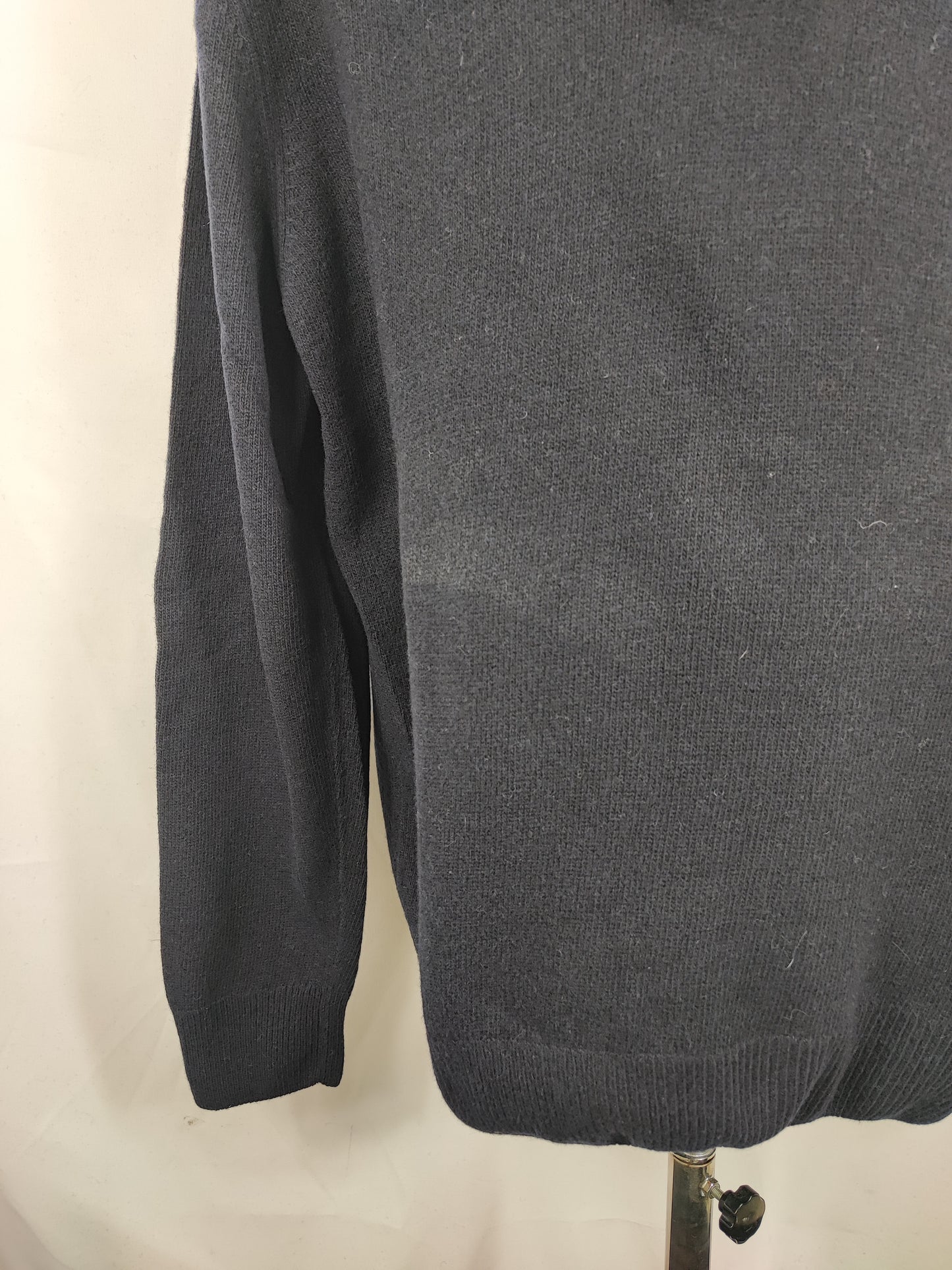 Maglione Barbour da uomo in lana blu XXL- Man Navy Wool Jumper Size XXLarge