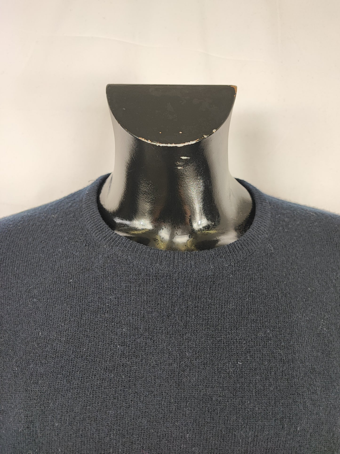 Maglione Barbour da uomo in lana blu XL- Man Navy Wool Jumper Size XLarge