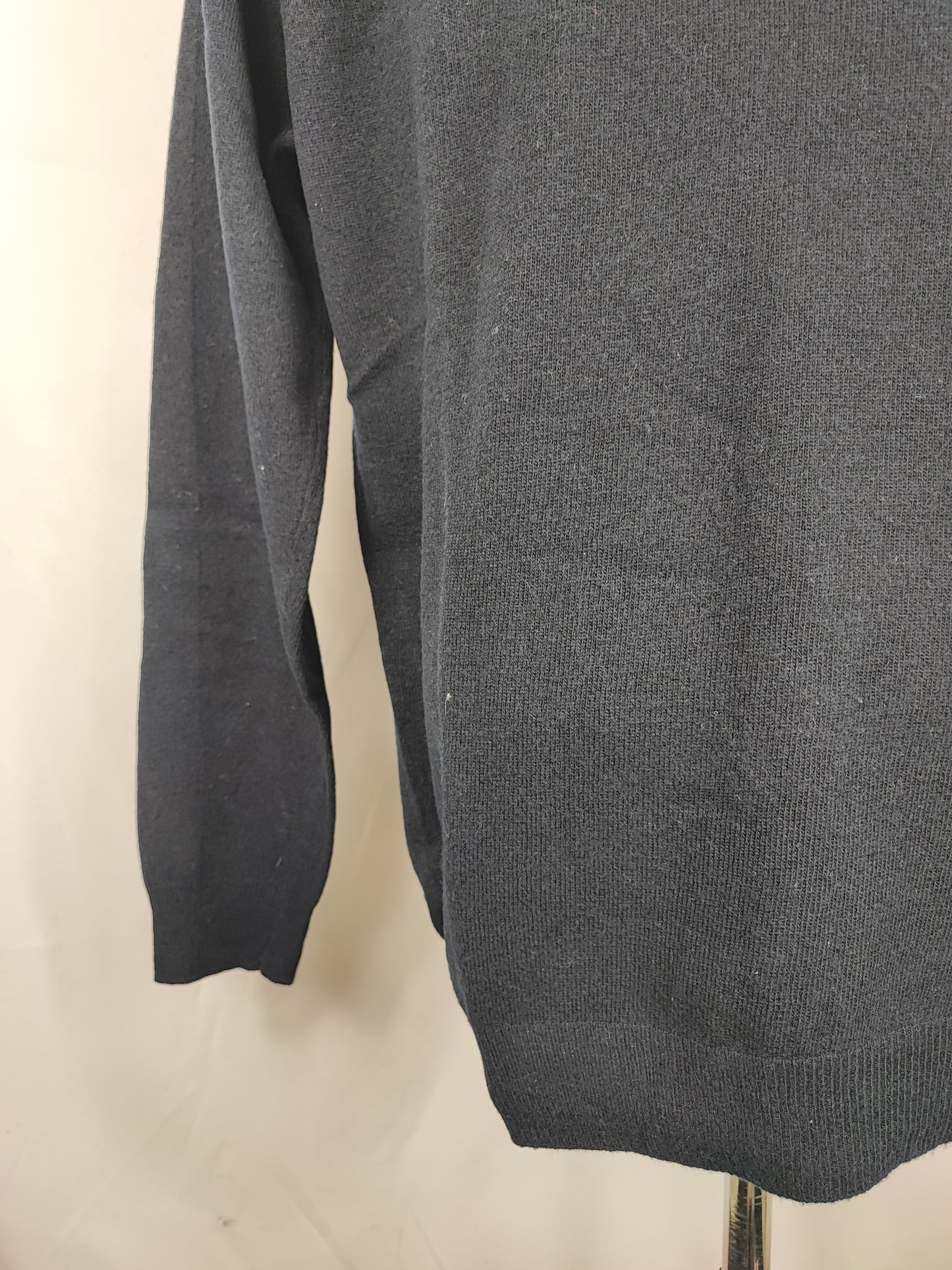 Maglione Barbour da uomo in lana blu XL- Man Navy Wool Jumper Size XLarge