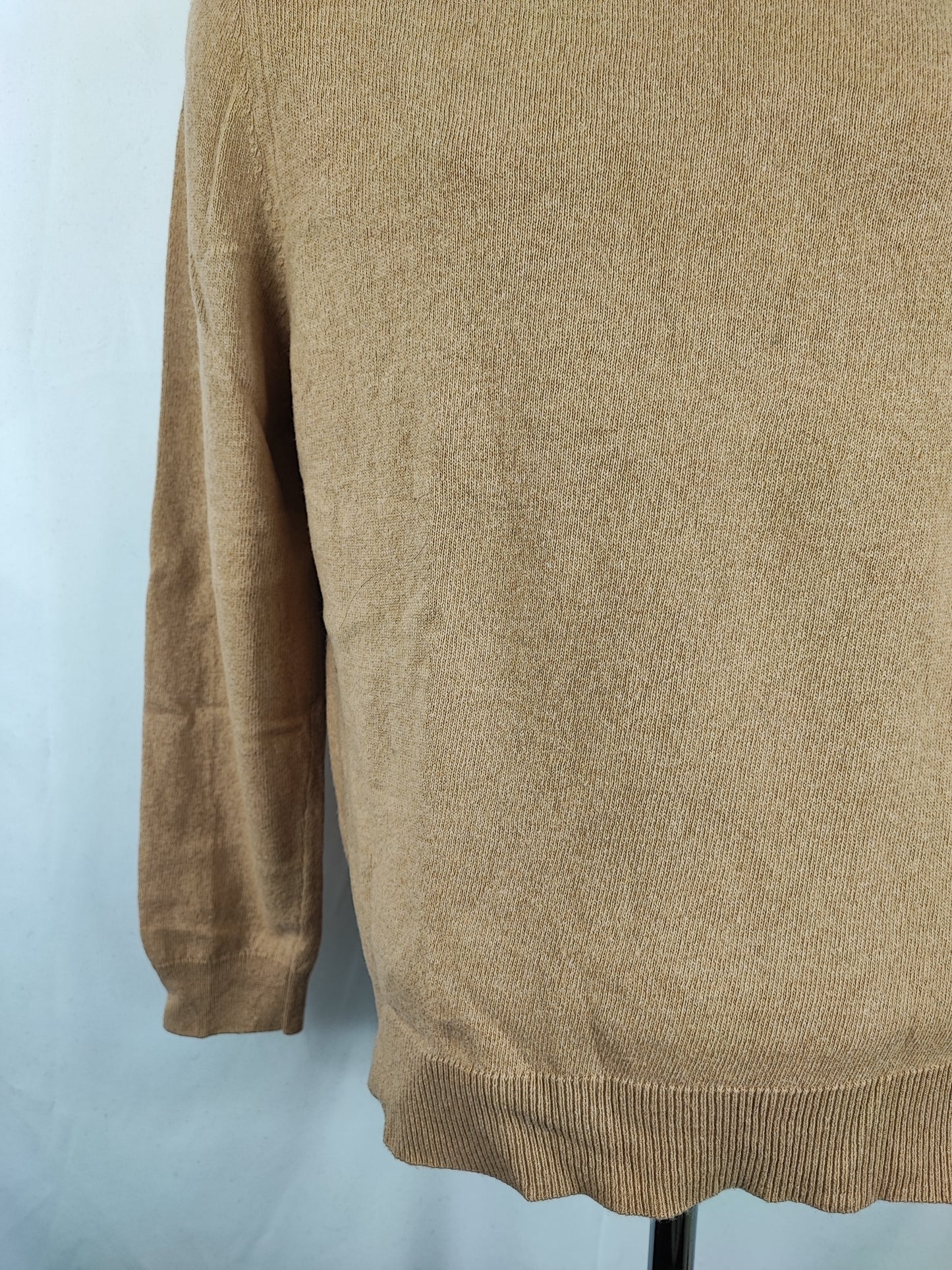 Maglione Barbour da donna in lana beige tg.44/46 - Lady Beige Wool Jumper Size Uk16