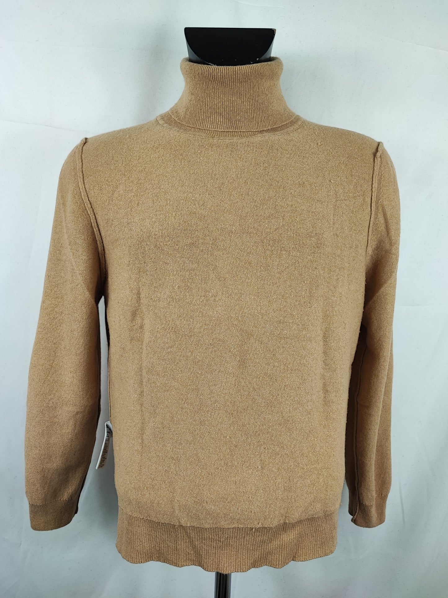 Maglione Barbour da donna in lana beige tg.44/46 - Lady Beige Wool Jumper Size Uk16