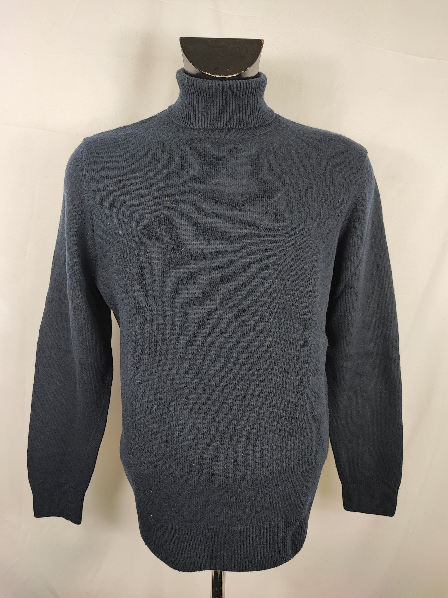 Maglione Barbour Blu In lana Small- Man Wool Navy Jumper Size Small