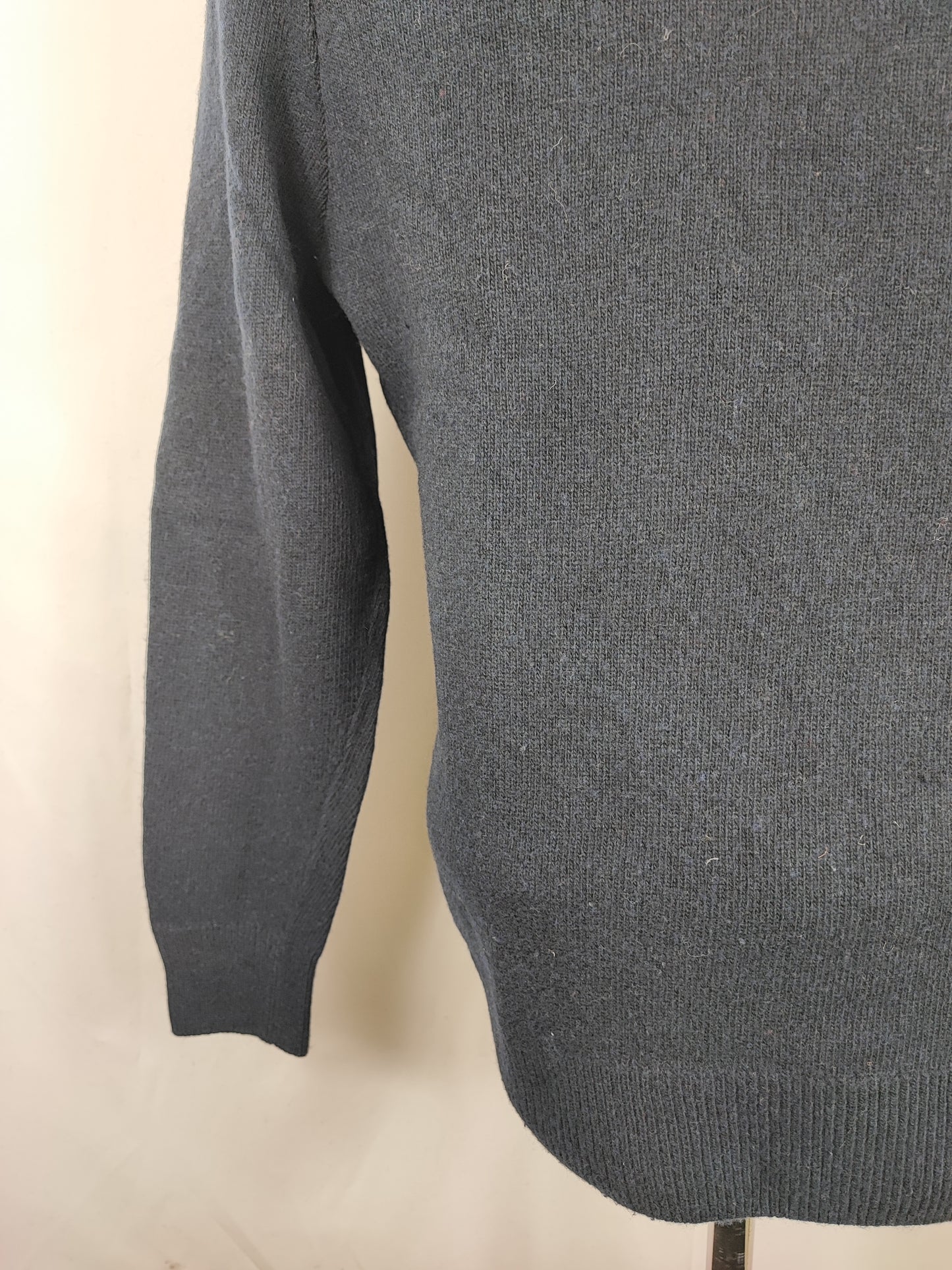 Maglione Barbour Blu In lana Small- Man Wool Navy Jumper Size Small