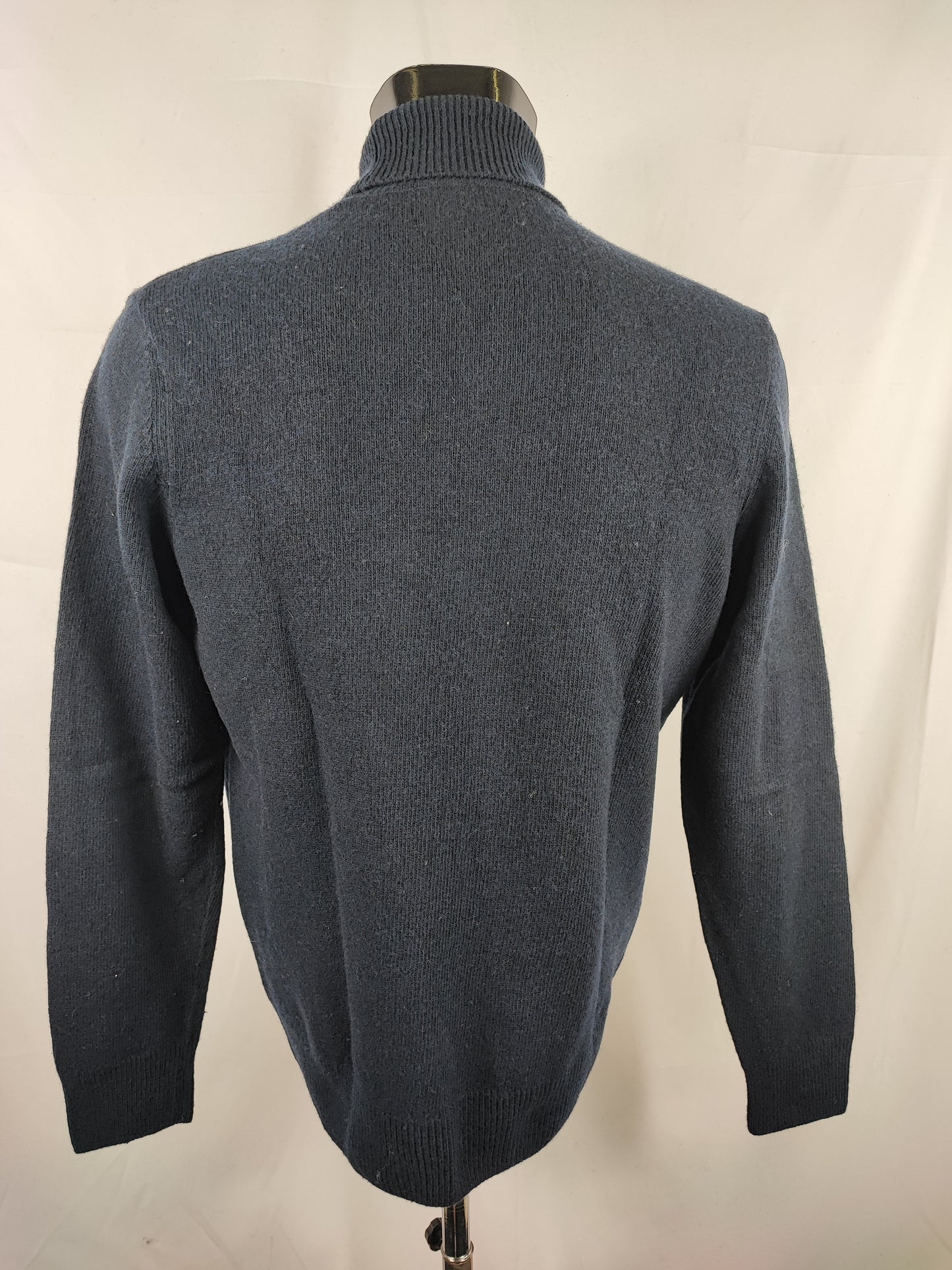 Maglione Barbour Blu In lana Small- Man Wool Navy Jumper Size Small