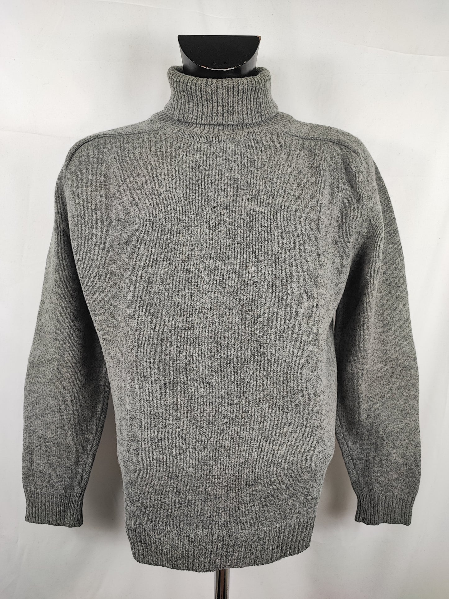Maglione Barbour da uomo in lana grigio Medium- Man Grey Jumper Size Medium