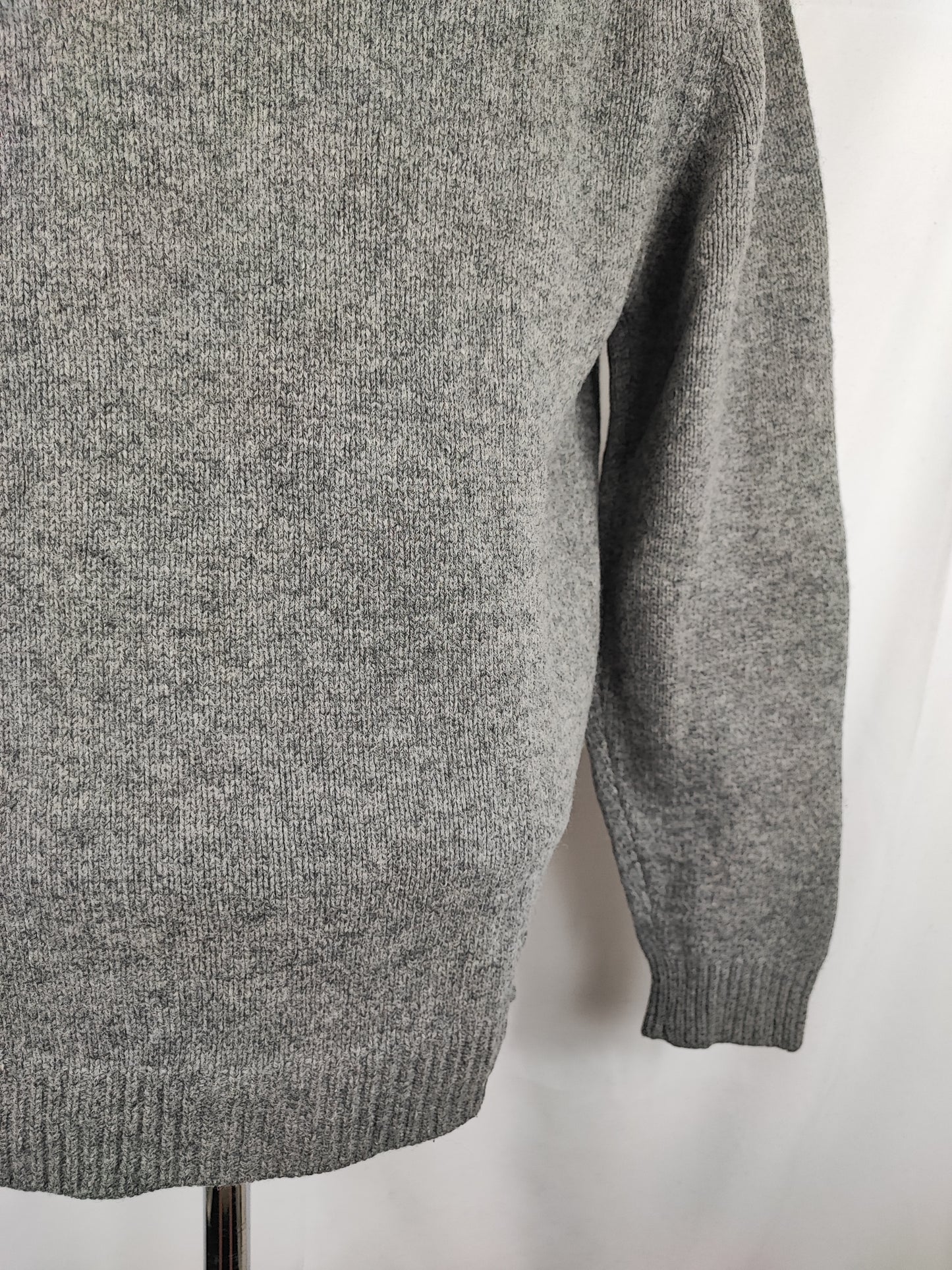 Maglione Barbour da uomo in lana grigio Medium- Man Grey Jumper Size Medium