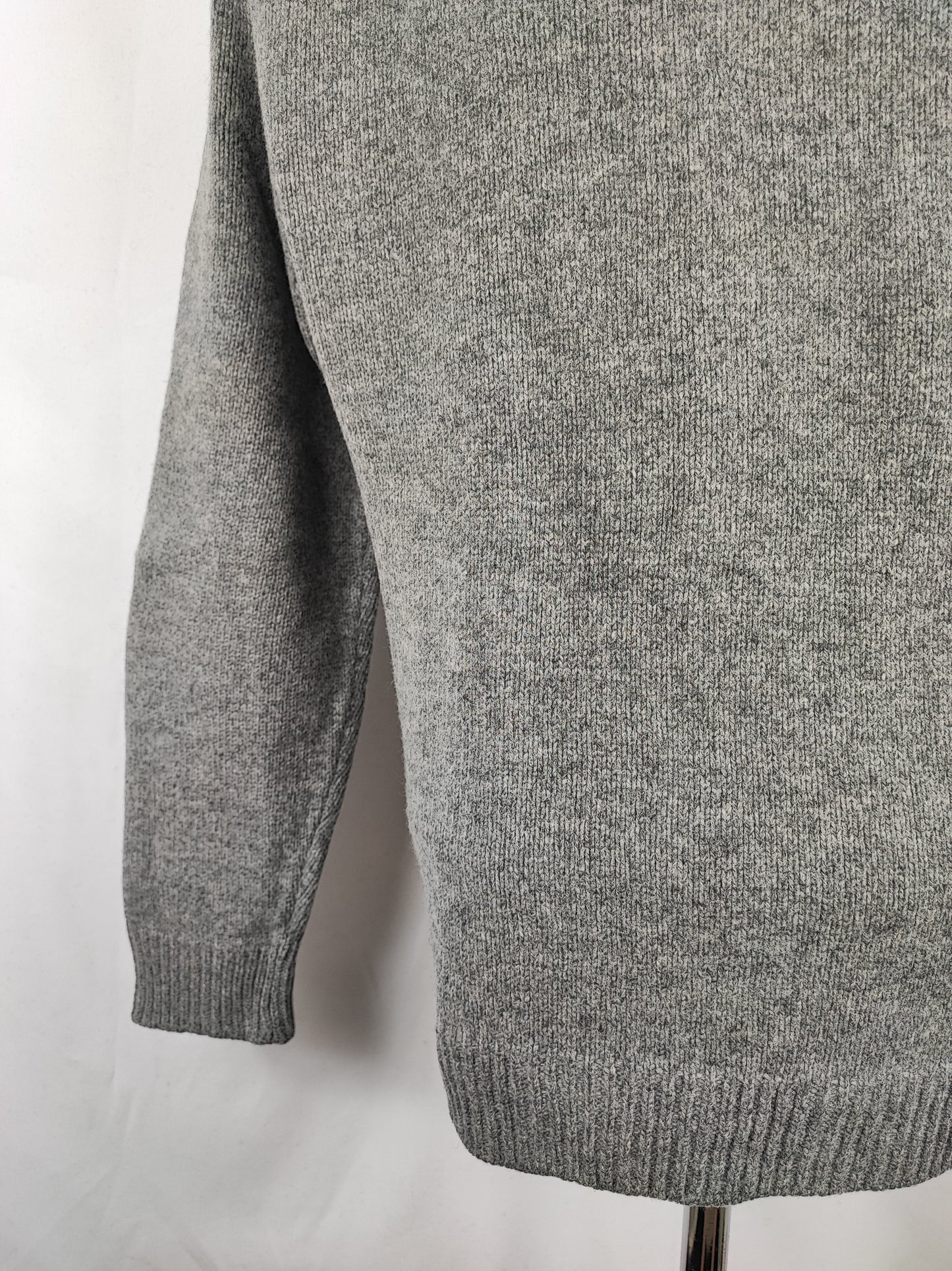 Maglione Barbour da uomo in lana grigio Medium- Man Grey Jumper Size Medium