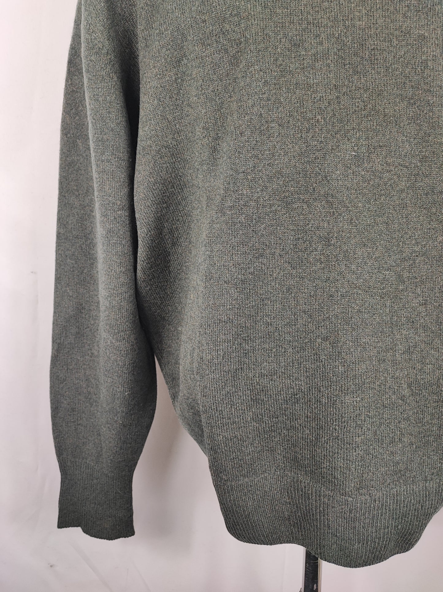 Maglione Barbour da uomo in lana verde Xlarge - Man green jumper Size Xlarge