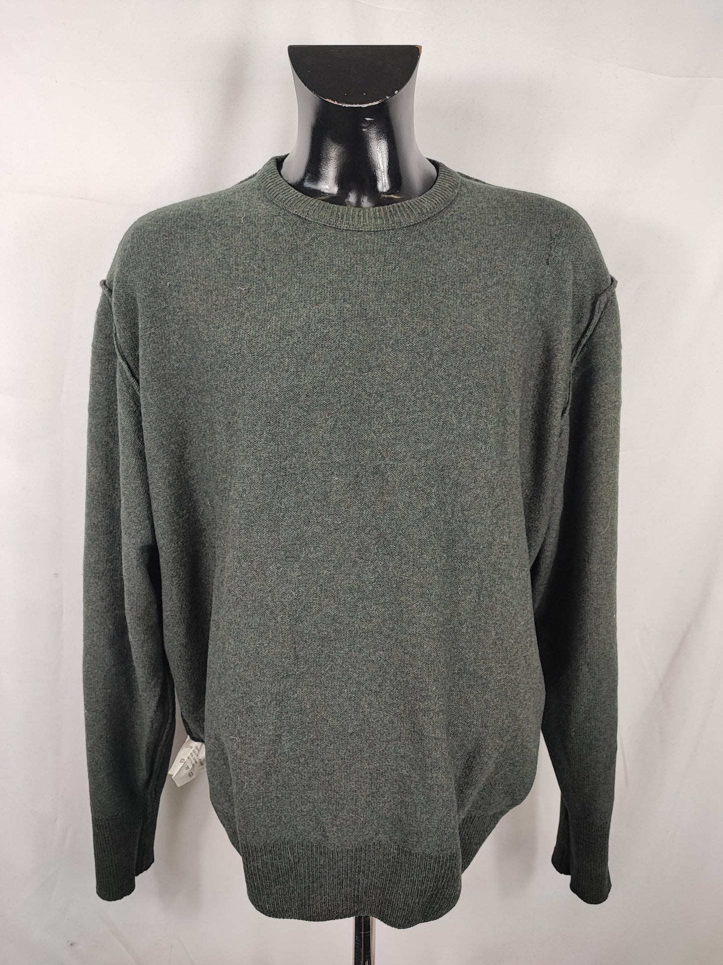 Maglione Barbour da uomo in lana verde Xlarge - Man green jumper Size Xlarge