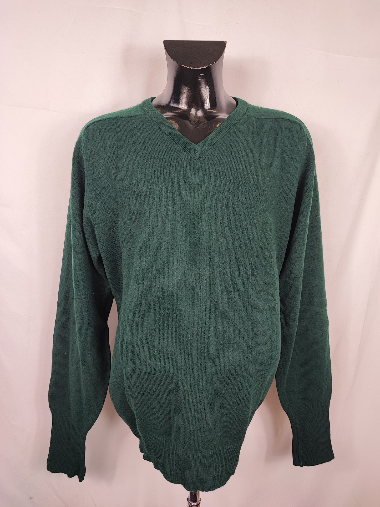 Maglione Barbour da uomo in lana verde Large - Man green jumper Size Large