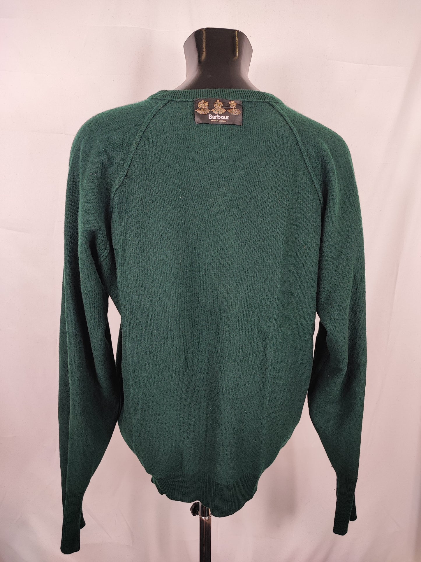 Maglione Barbour da uomo in lana verde Large - Man green jumper Size Large