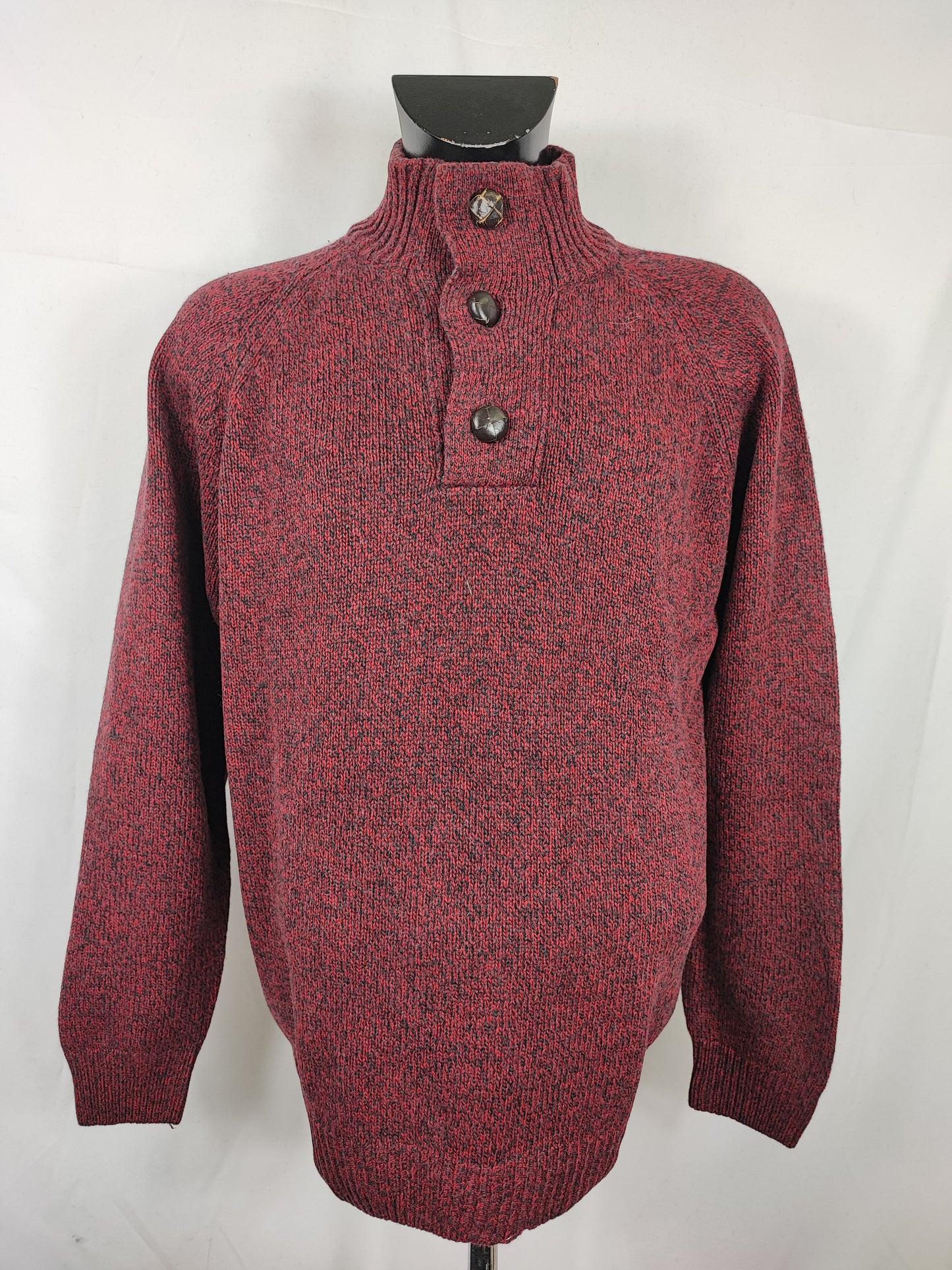 Maglione Barbour da uomo in lana rosso Large - Man Wool Red jumper Size Large