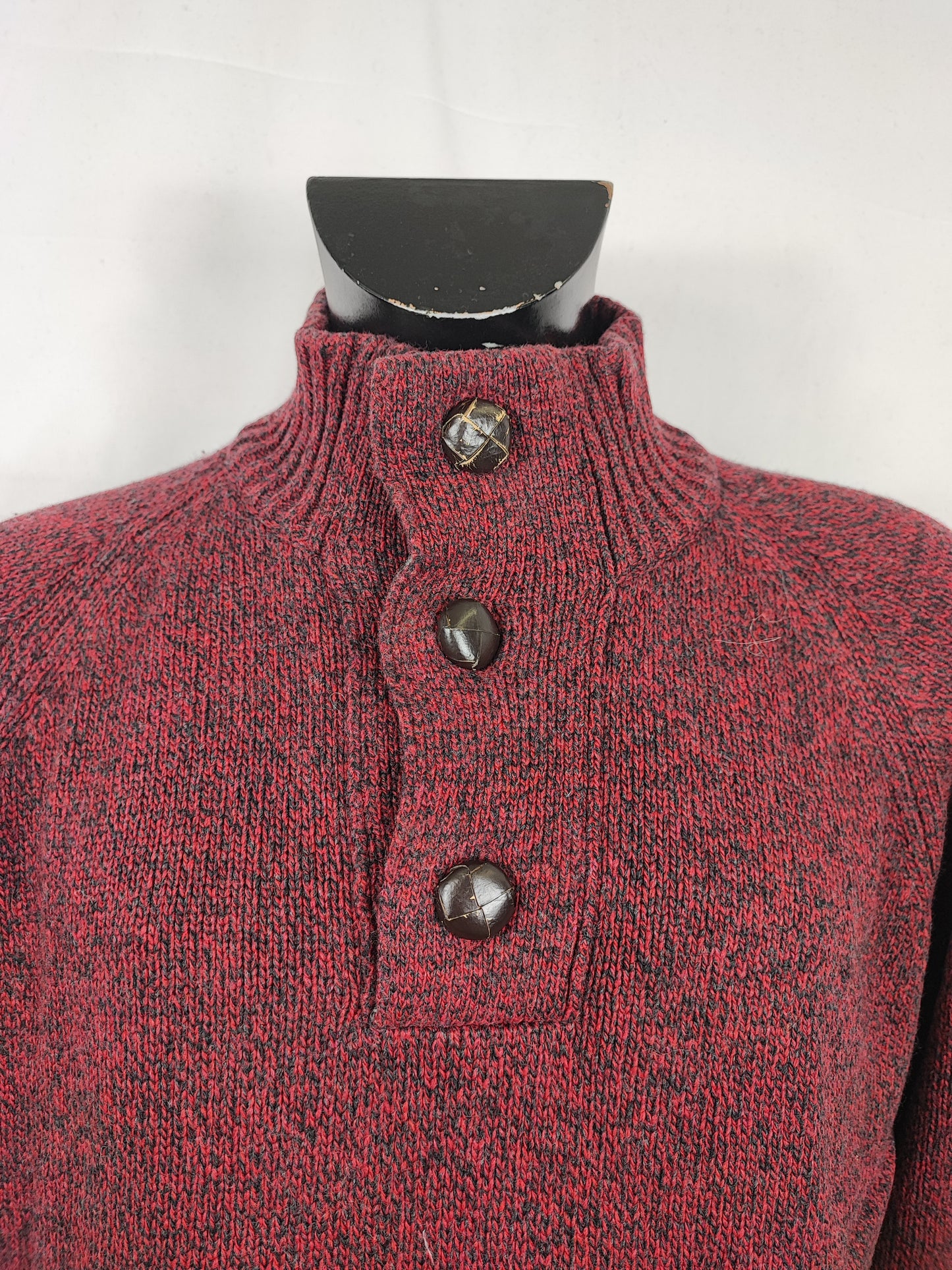 Maglione Barbour da uomo in lana rosso Large - Man Wool Red jumper Size Large