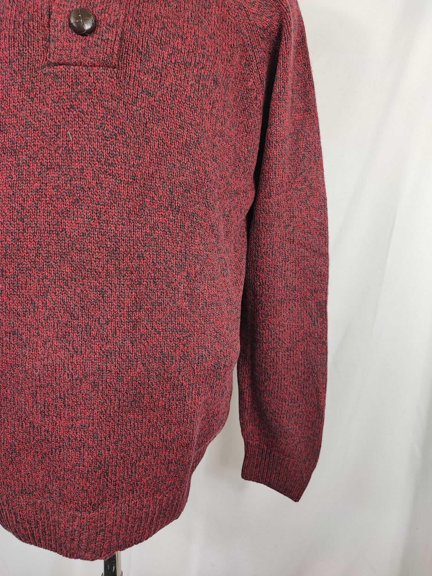 Maglione Barbour da uomo in lana rosso Large - Man Wool Red jumper Size Large