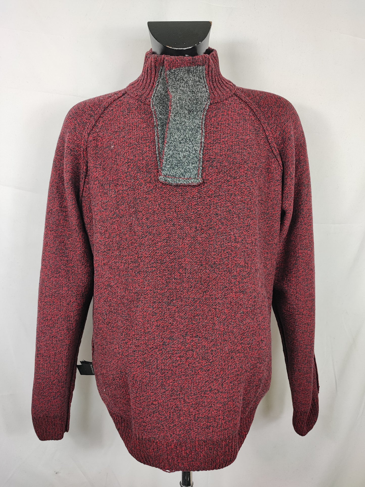 Maglione Barbour da uomo in lana rosso Large - Man Wool Red jumper Size Large
