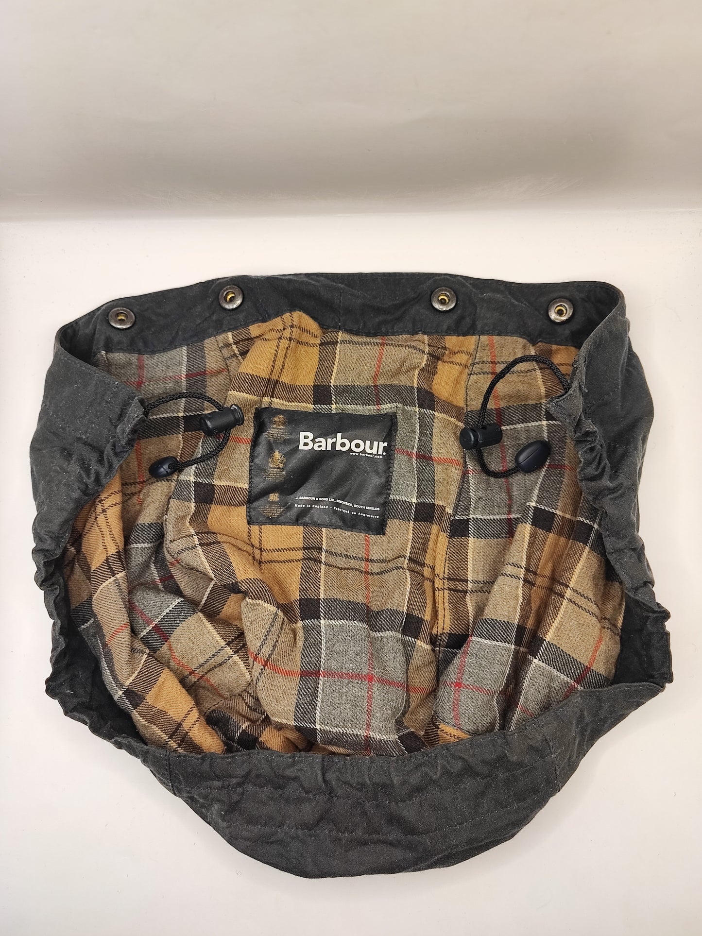 Cappuccio Barbour blu recente - Navy Waxed hood One size